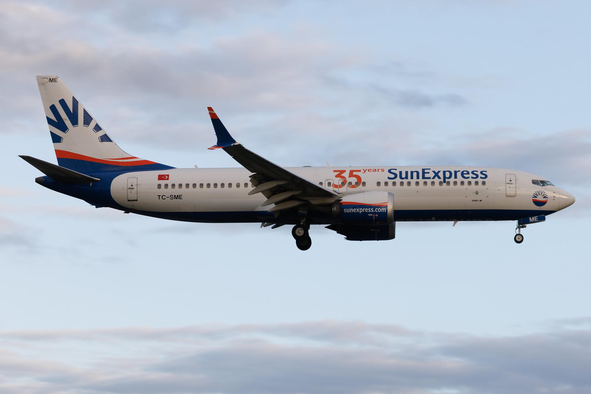 Hamburg Airport: SunExpress (XQ / SXS) | Boeing 737 MAX 8 B38M | TC-SME | MSN 63607