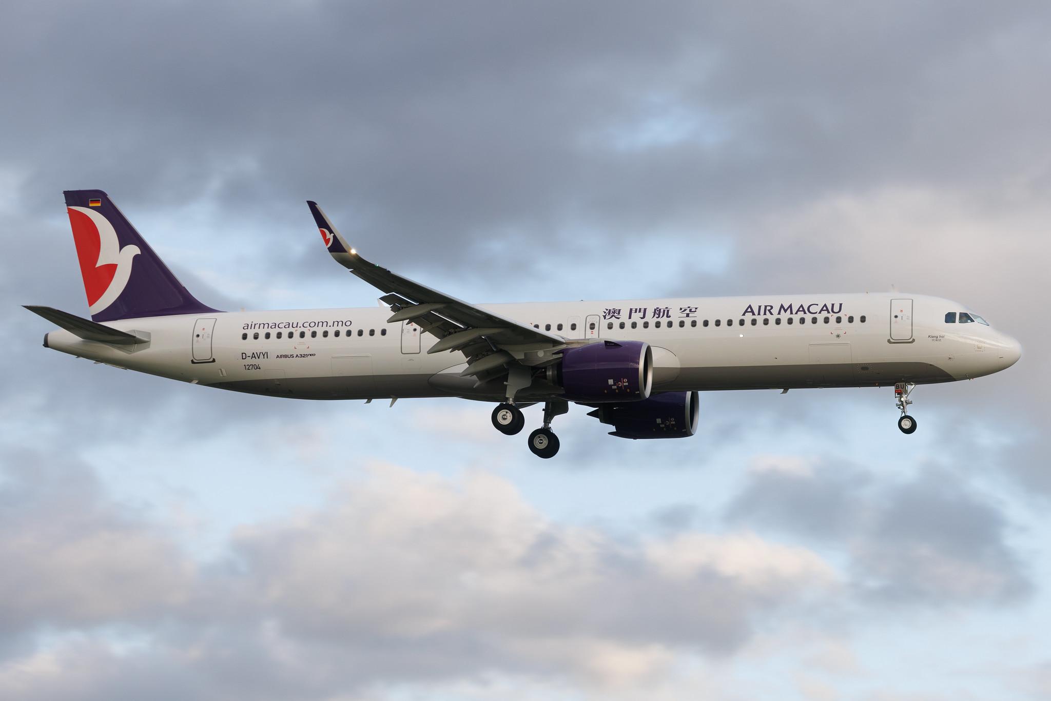 Hamburg Airport: Air Macau (NX / AMU) | Airbus A321-271NX A21N | D-AVYI | B-MBU | MSN 12704