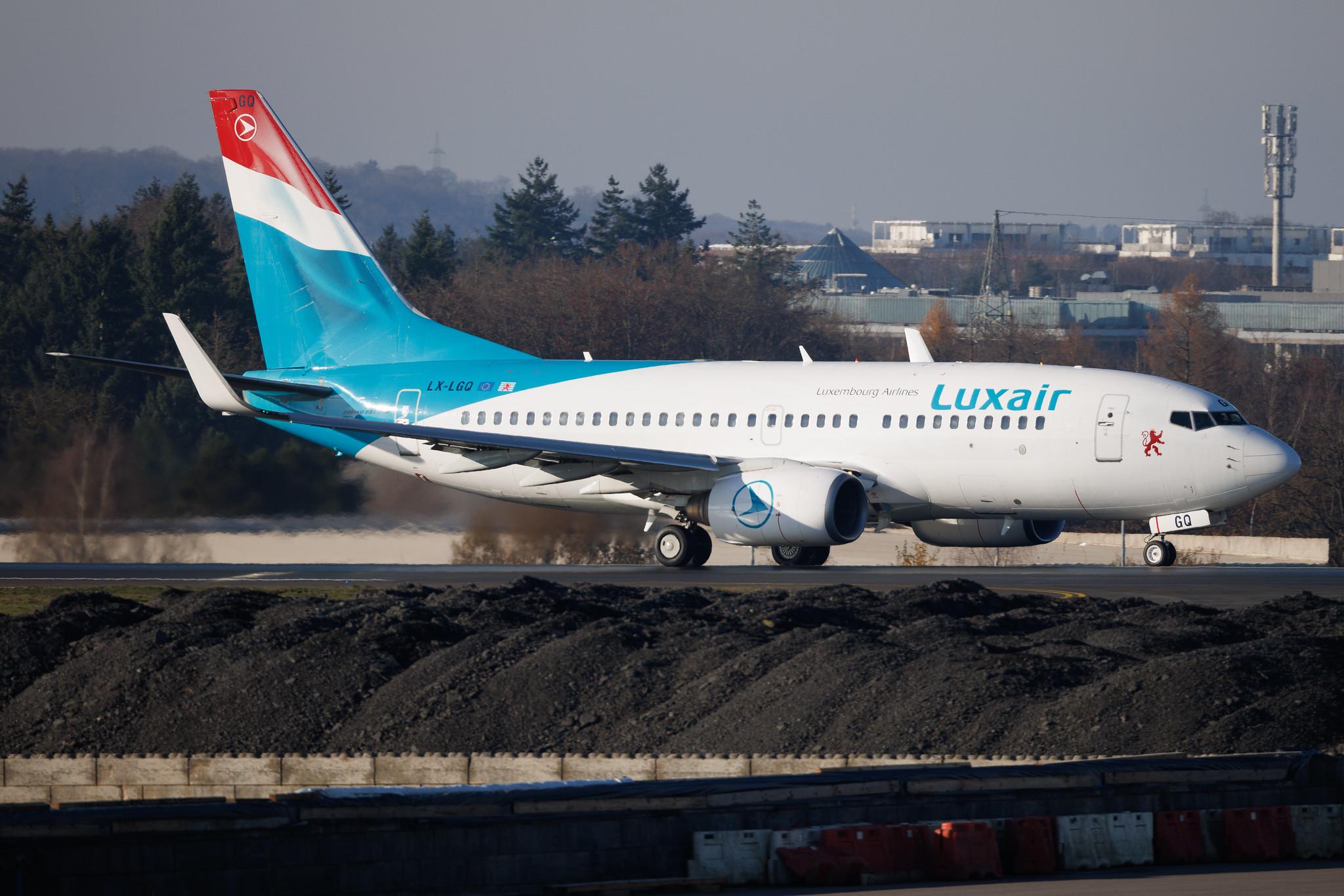 Luxembourg Findel Airport: Luxair (LG / LGL) | Boeing 737-7C9 B737 | LX-LGQ | MSN 33802