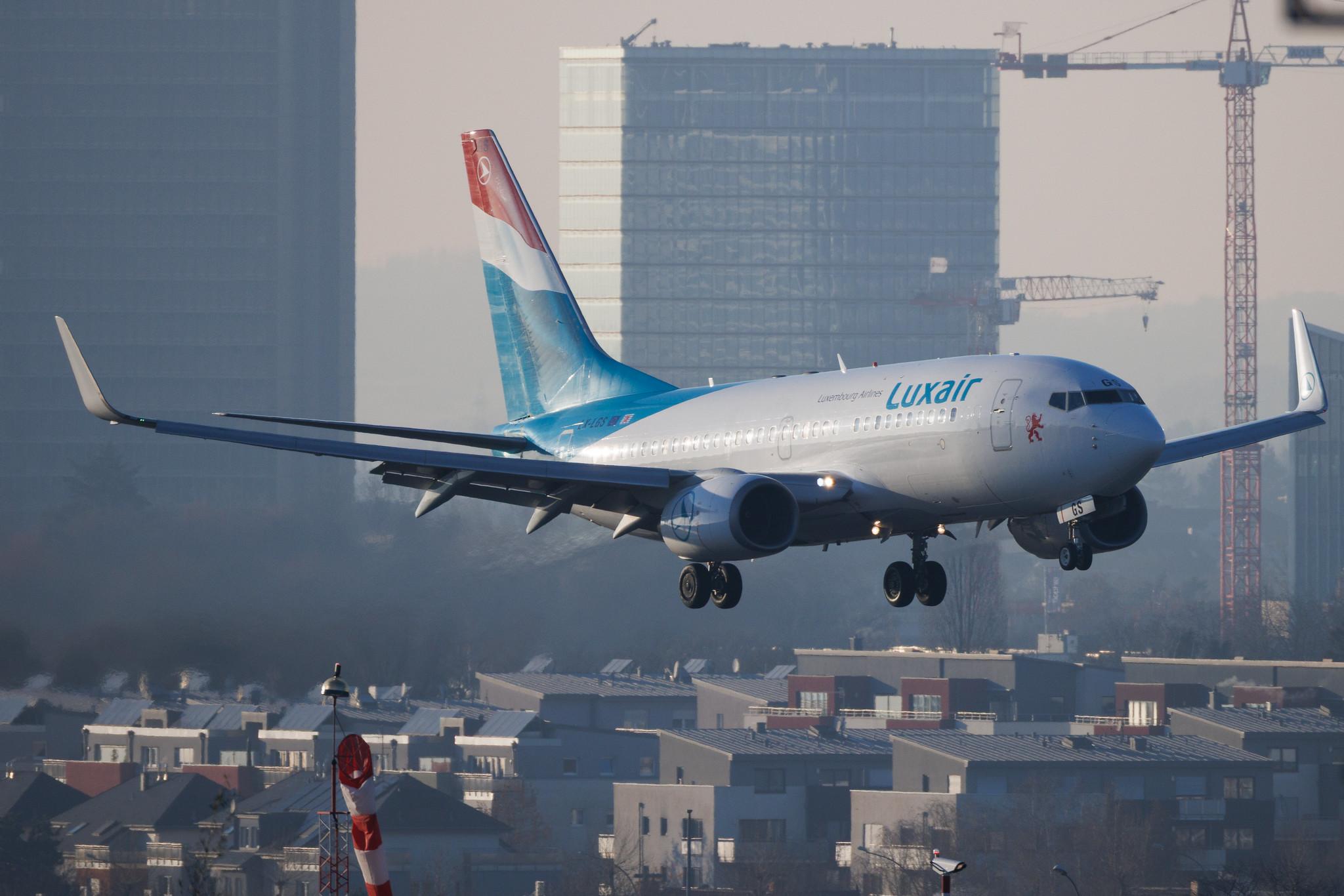 Luxembourg Findel Airport: Luxair (LG / LGL) | Boeing 737-7C9 B737 | LX-LGS | MSN 33956