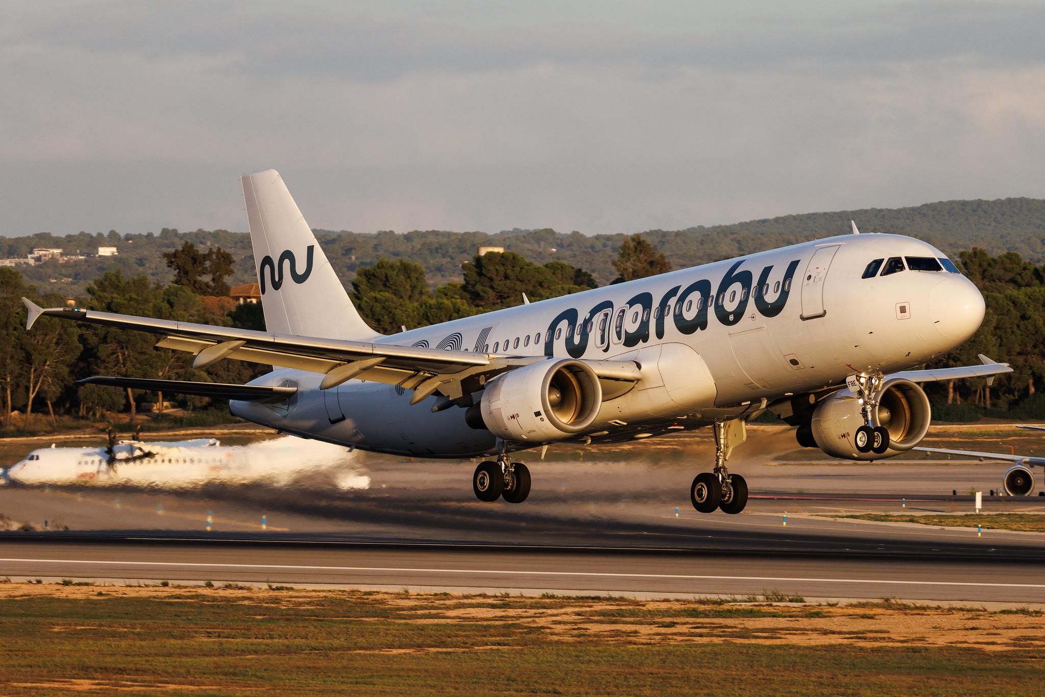 Palma de Mallorca Airport: Marabu (DI / MBU) | Operator: Bul Air | Airbus A320-214 A320 | LZ-FBE | MSN 3780