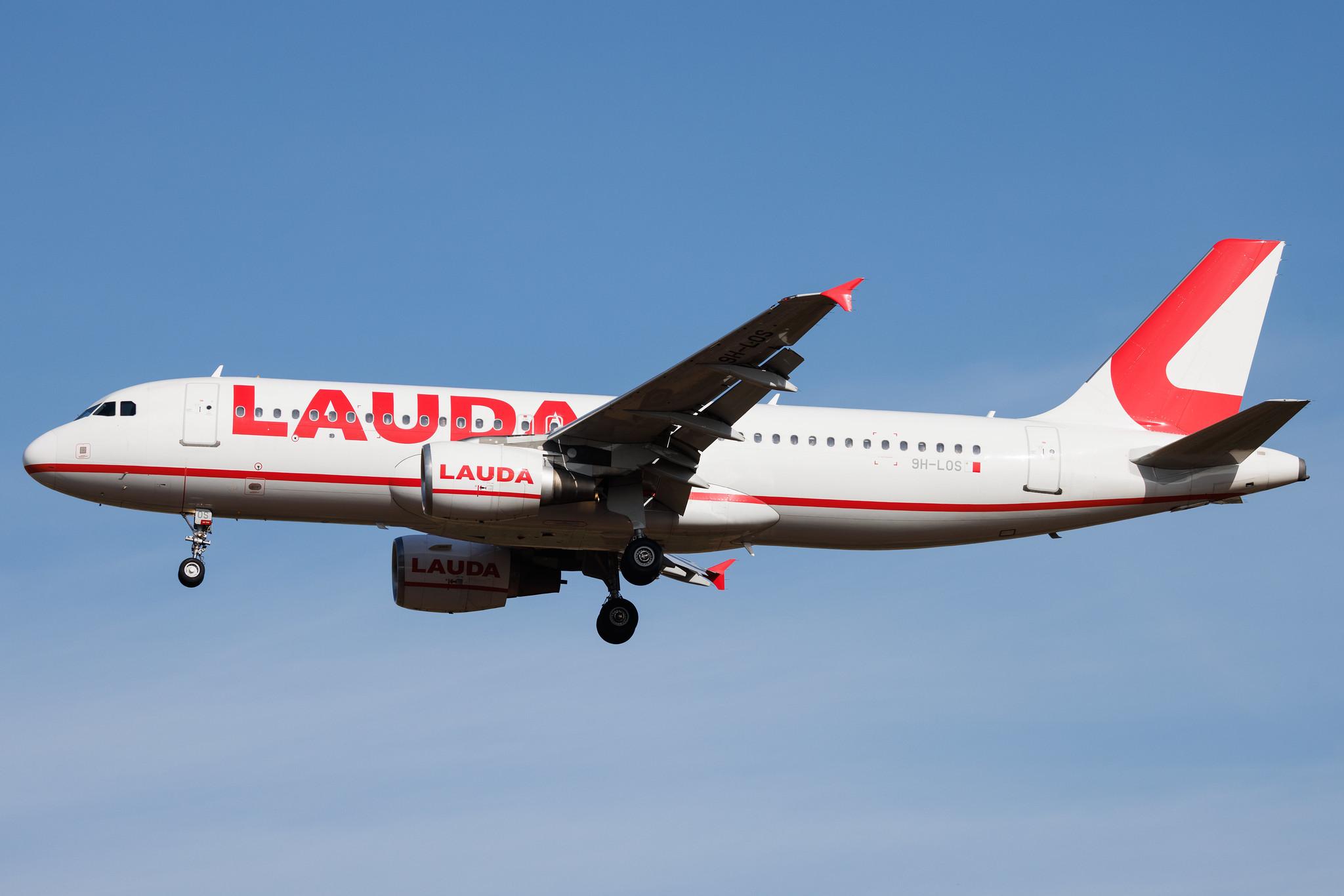 Palma de Mallorca Airport: Lauda Europe (LW / LDA) | Airbus A320-214 A320 | 9H-LOS | MSN 03153