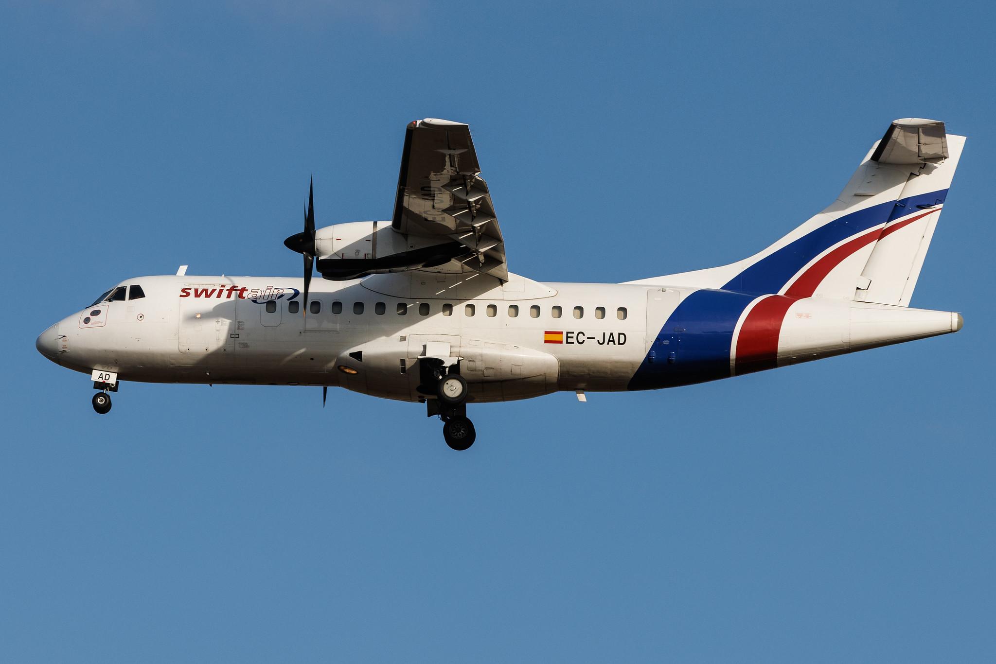 Palma de Mallorca Airport: Swiftair (WT / SWT) |  ATR 42-300 AT43 | EC-JAD | MSN 0321