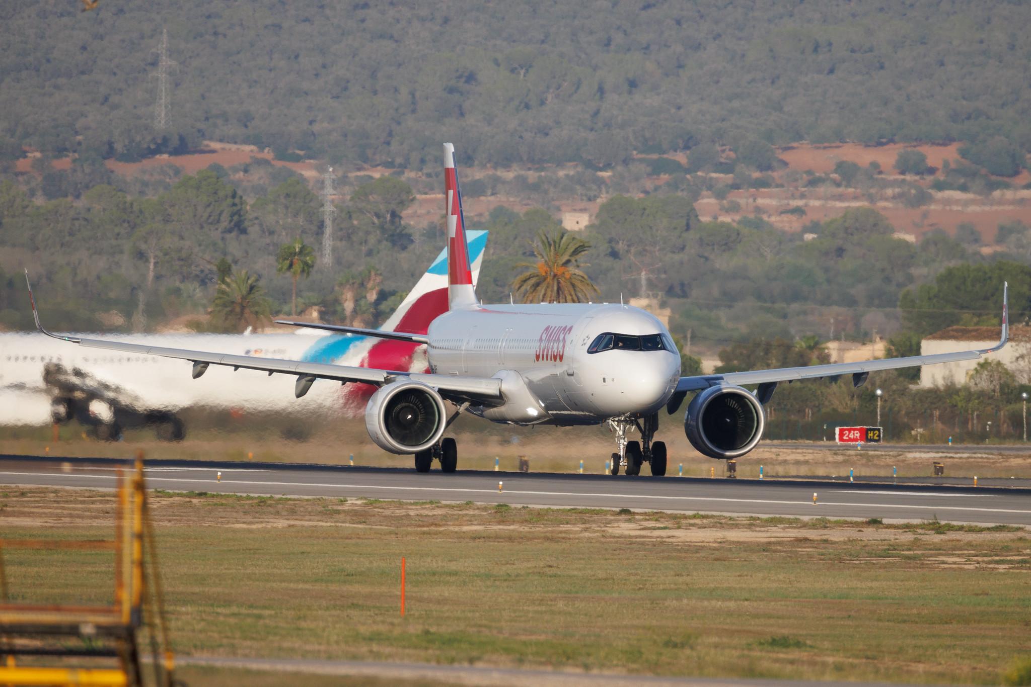 Palma de Mallorca Airport: Swiss (LX / SWR) | Airbus A321-271NX A21N | HB-JPF | MSN 12498