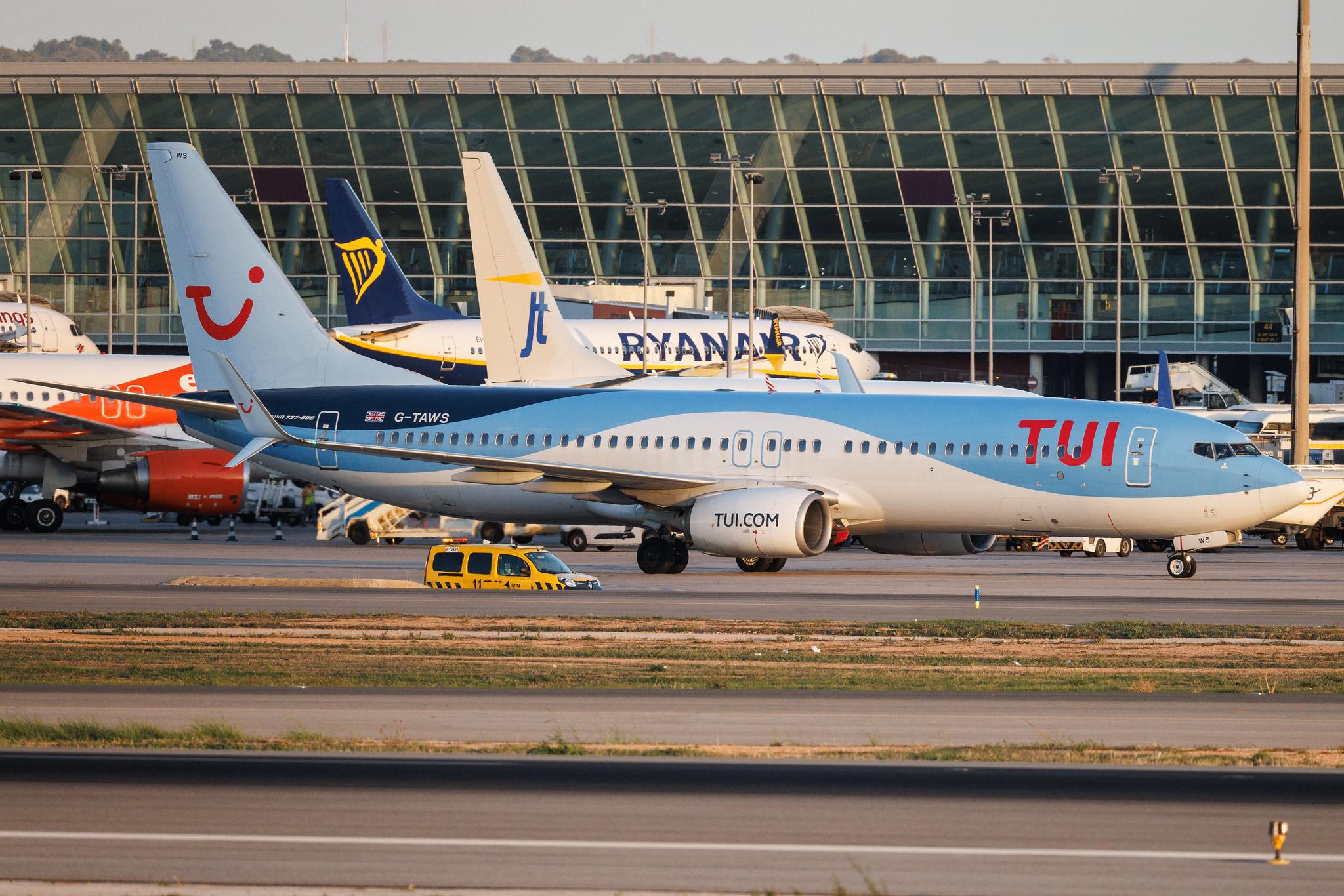 Palma de Mallorca Airport: TUI (X3 / TUI) | Operator: TUI Airways | Boeing 737-8K5 B738 | G-TAWS | MSN 37241