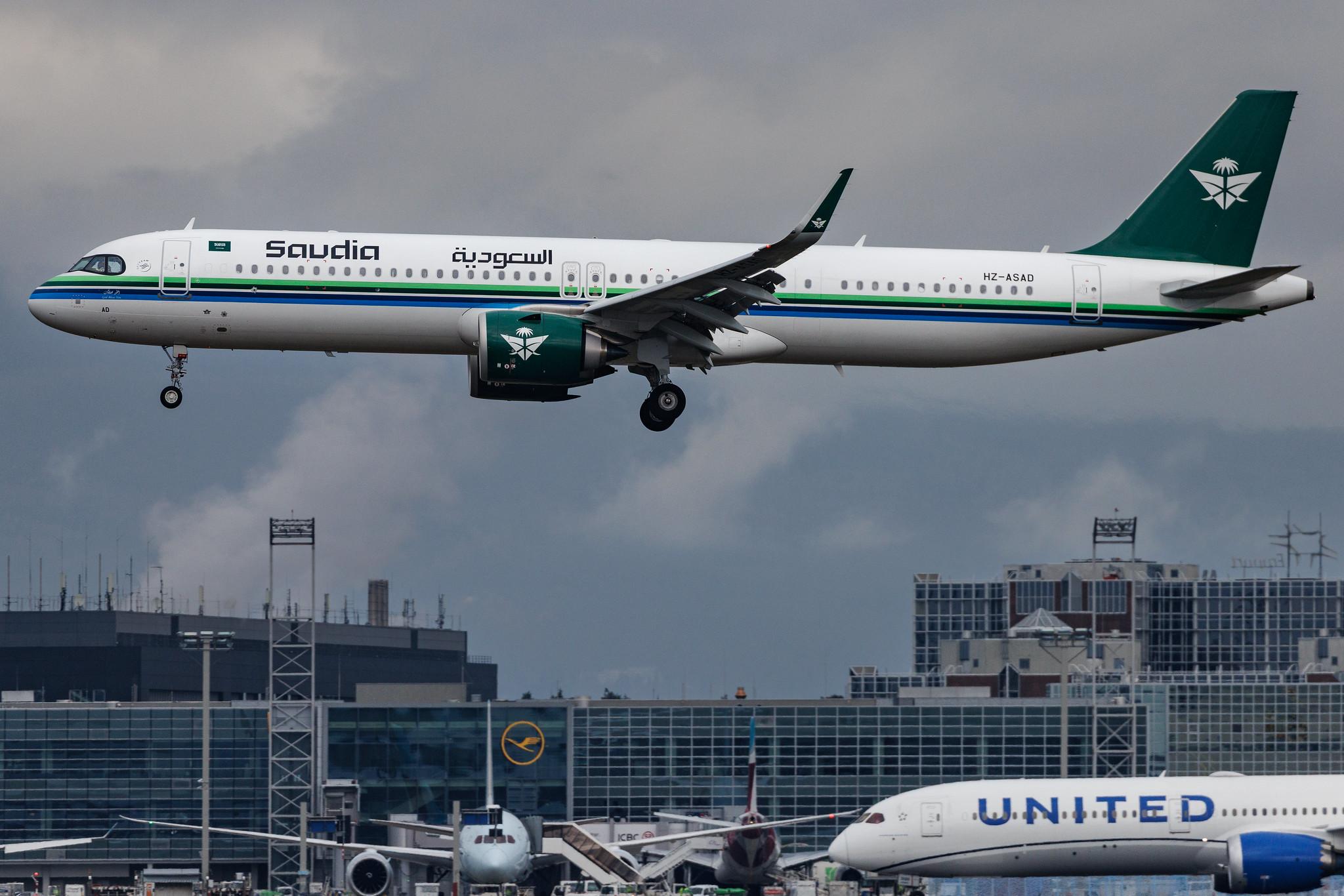 Frankfurt Airport: Saudia (SV / SVA) | Airbus A321-251NX A21N | HZ-ASAD | MSN 11609