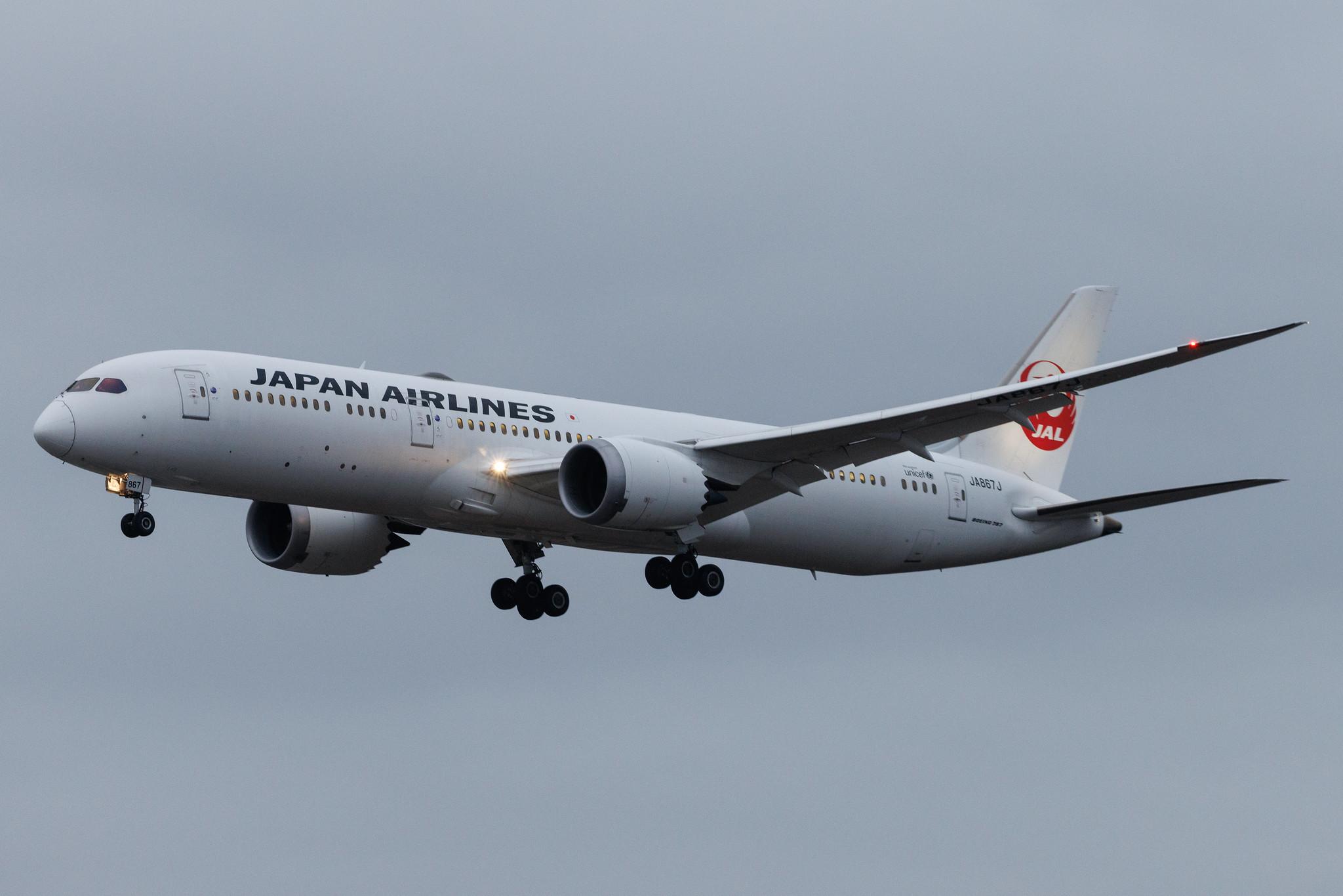 Frankfurt Airport: Japan Airlines (JL / JAL) | Boeing 787-9 Dreamliner B789 | JA867J | MSN 34843