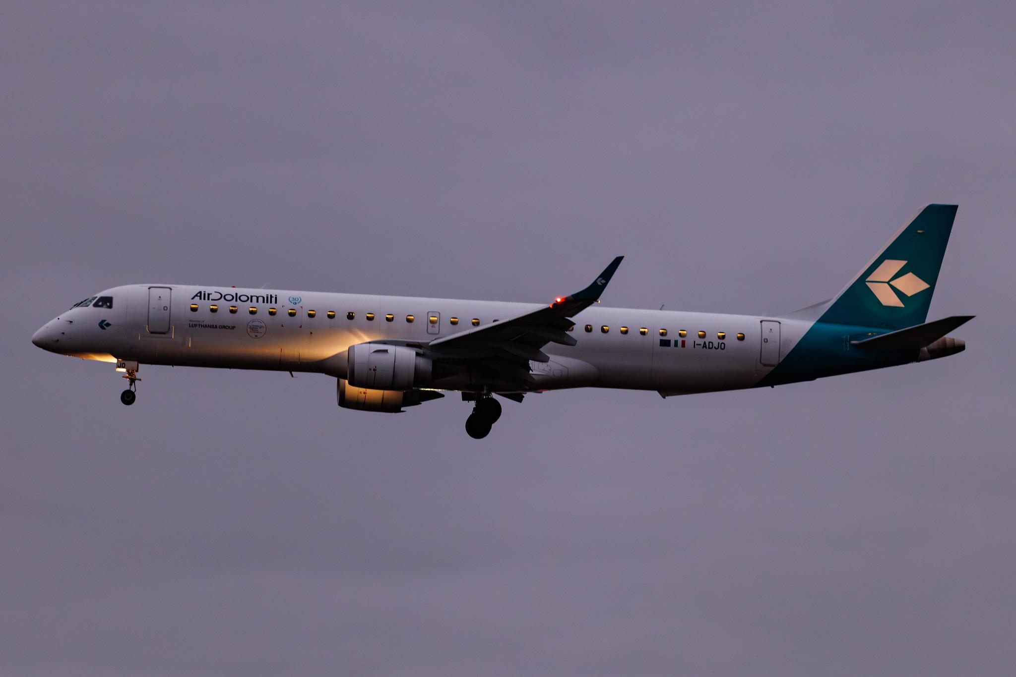 Frankfurt Airport: Air Dolomiti (EN / DLA) | Embraer E195LR E195 | I-ADJO | MSN 19000280