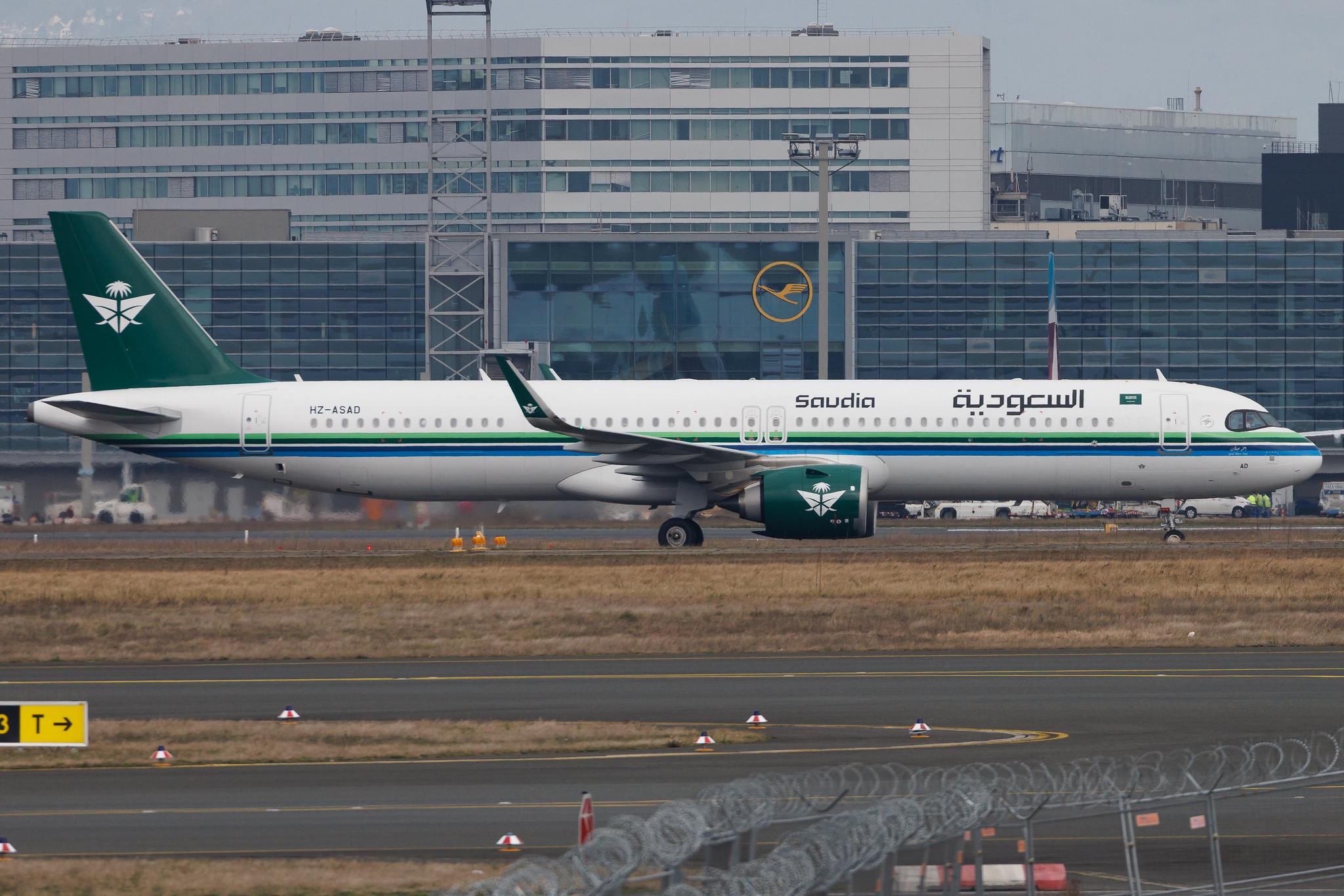 Frankfurt Airport: Saudia (SV / SVA) | Airbus A321-251NX A21N | HZ-ASAD | MSN 11609