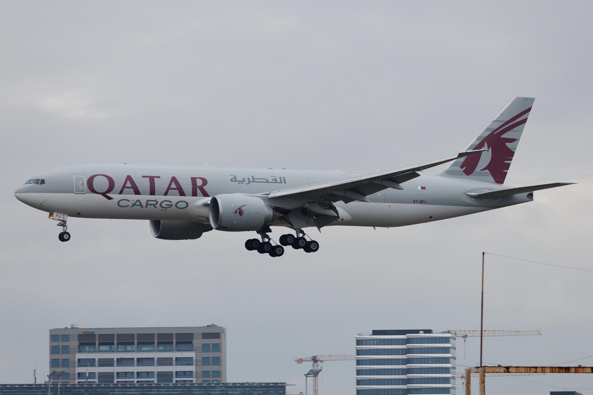 Frankfurt Airport: Qatar Cargo (QR / QTR) | Operator: Qatar Airways | Boeing 777-FDZ B77L | A7-BFJ | MSN 62085