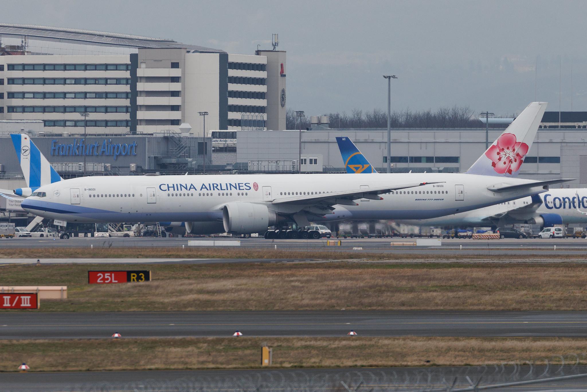 Frankfurt Airport: China Airlines (CI / CAL) | Boeing 777-309(ER) B77W | B-18001 | MSN 43978