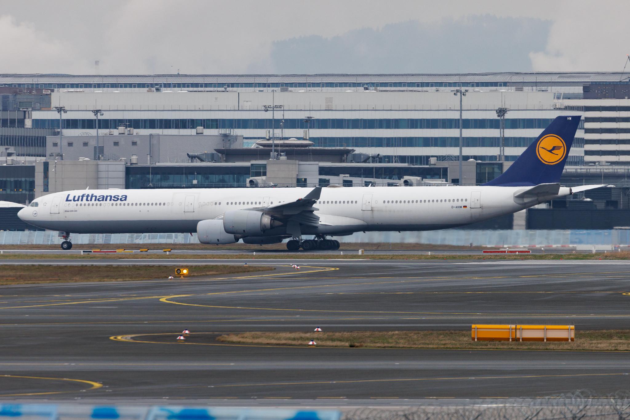 Frankfurt Airport: Lufthansa (LH / DLH) | Airbus A340-642 A346 | D-AIHW | MSN 0972