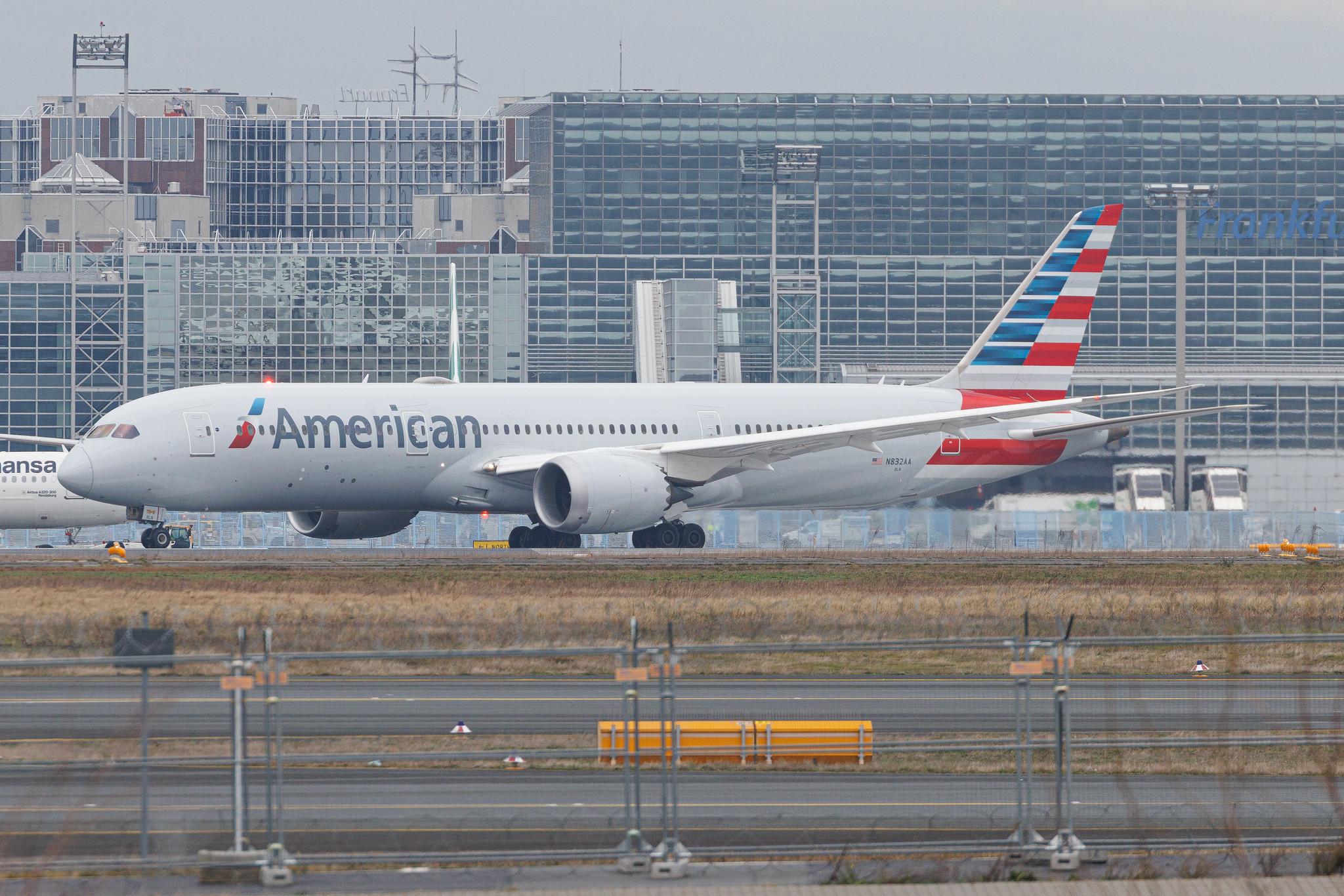 Frankfurt Airport: American Airlines (AA / AAL) | Boeing 787-9 Dreamliner B789 | N832AA | MSN 40638