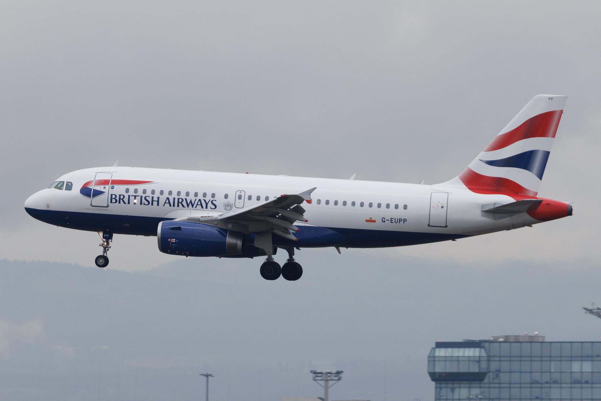 Frankfurt Airport: British Airways (BA / BAW) | Airbus A319-131 A319 | G-EUPP | MSN 1295