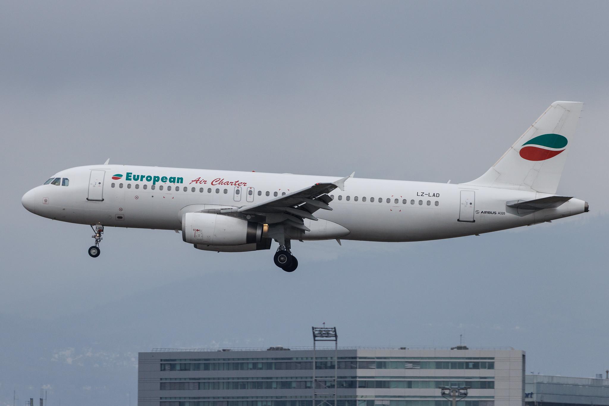 Frankfurt Airport: European Air Charter (H6 / BUC) | Airbus A320-231 A320 | LZ-LAD | MSN 00353