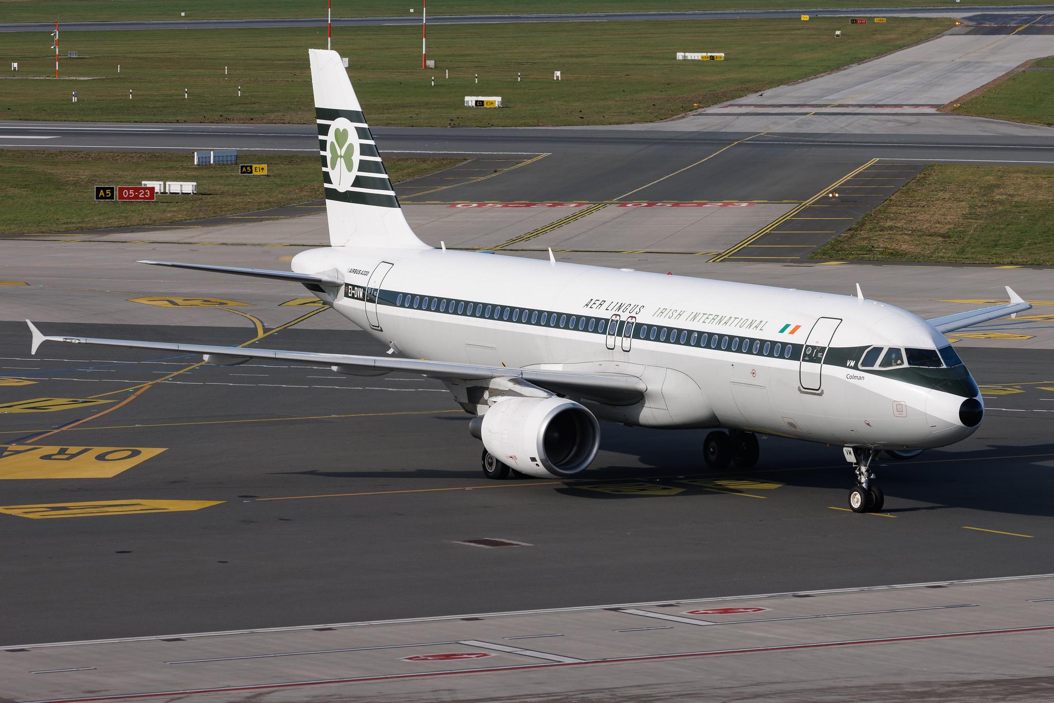 Hamburg Airport: Aer Lingus (EI / EIN) | Livery: Retro livery | Airbus A320-214 A320 | EI-DVM | MSN 4634