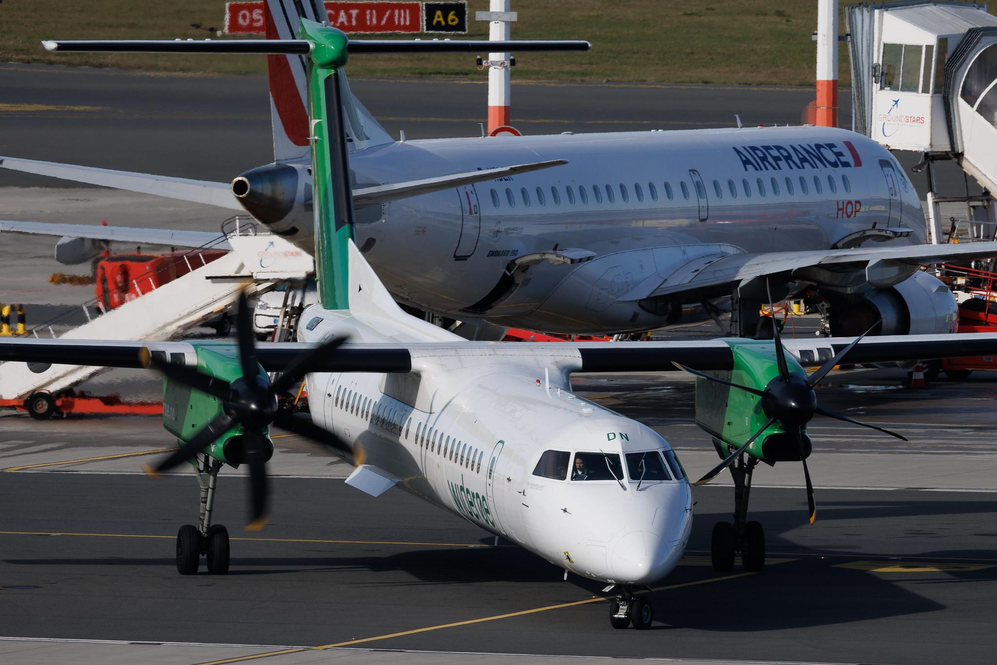 Hamburg Airport: Wideroe (WF / WIF) | De Havilland Canada Dash 8-400 DH8D | LN-WDN | MSN 4309