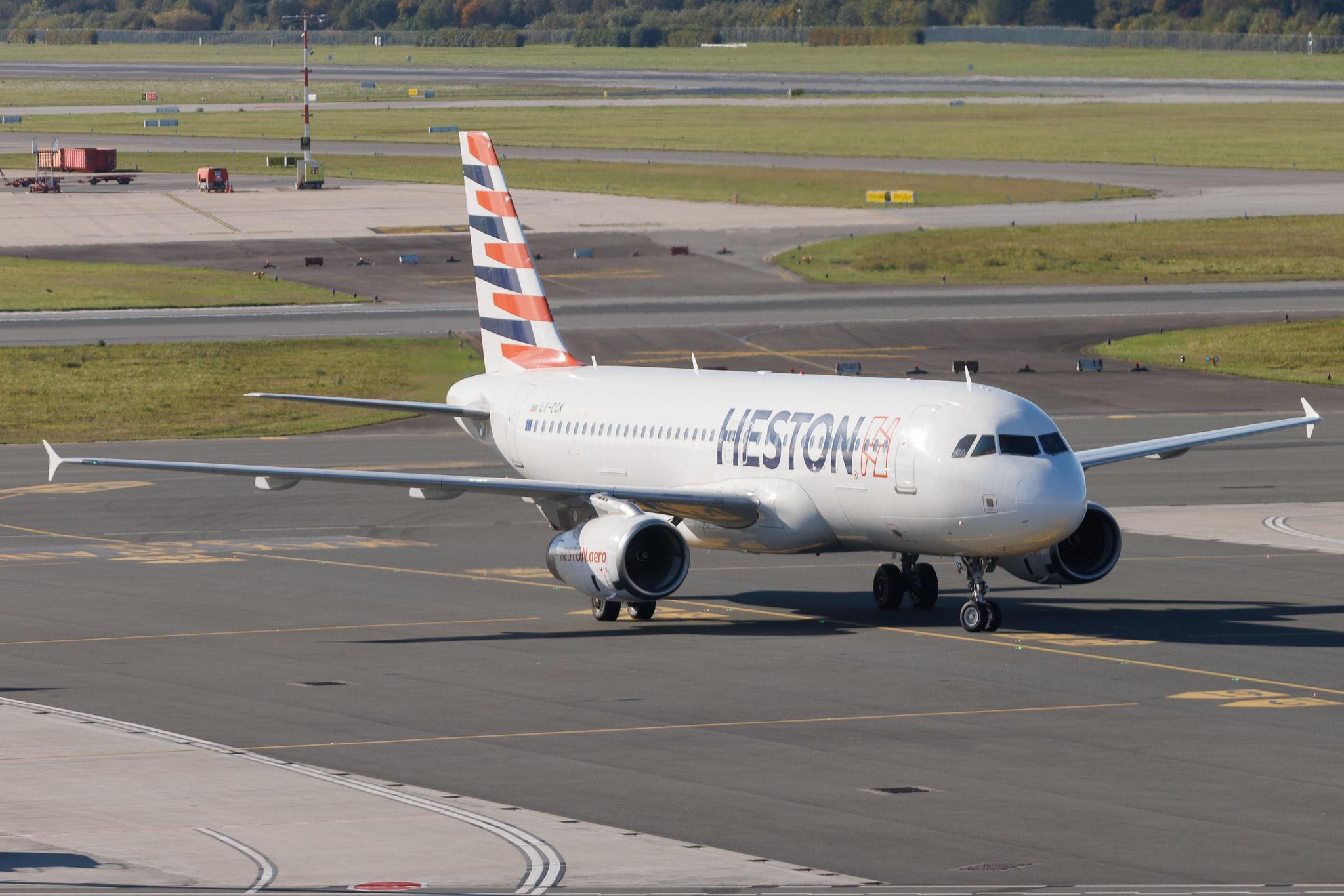 Hamburg Airport: Heston Airlines (HN / HST) | Airbus A320-232 A320 | LY-CCK | MSN 2210