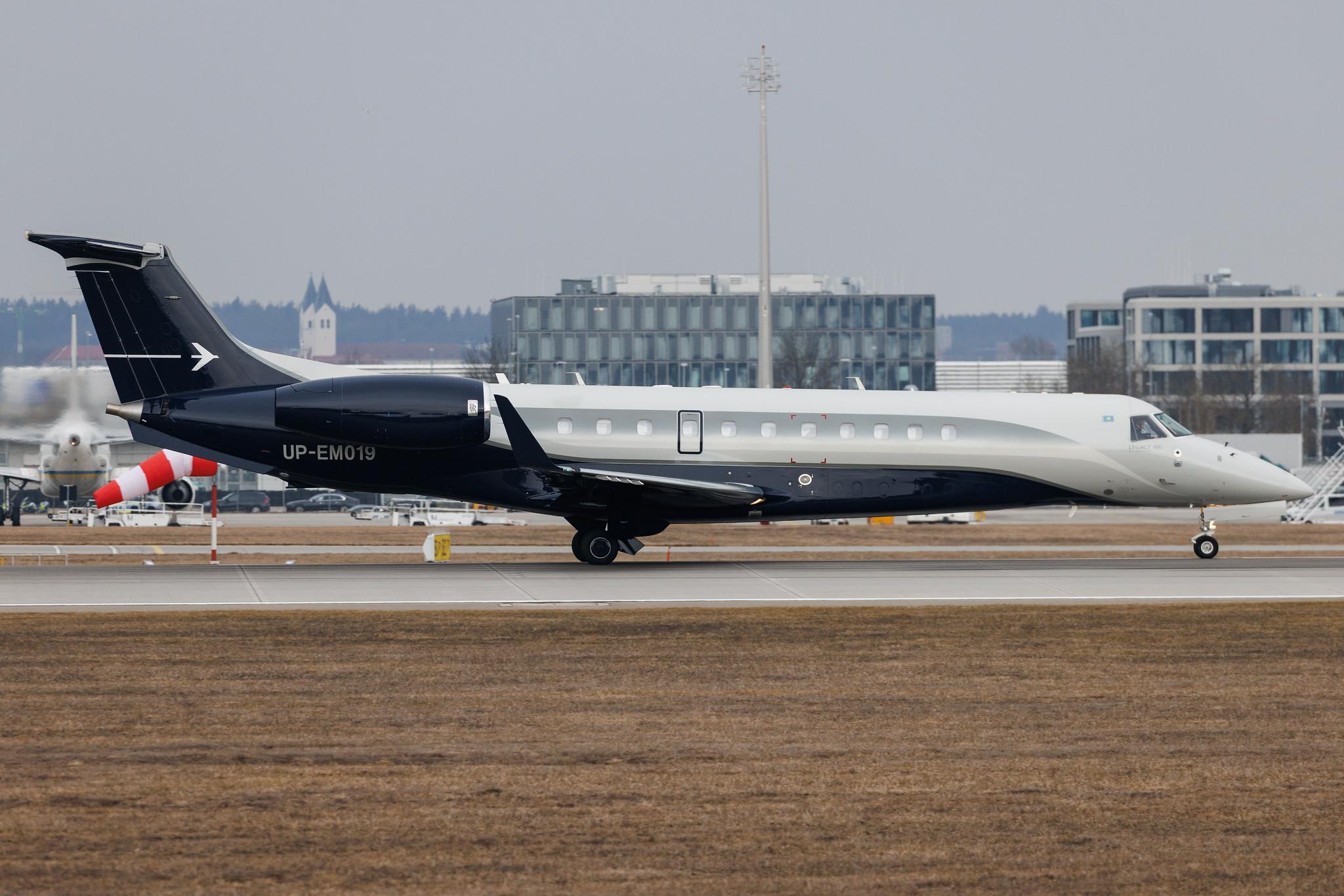 Munich Airport: Fly Jet.kz (FJK) | Embraer Legacy 600 E35L | UP-EM019 | MSN 14501113