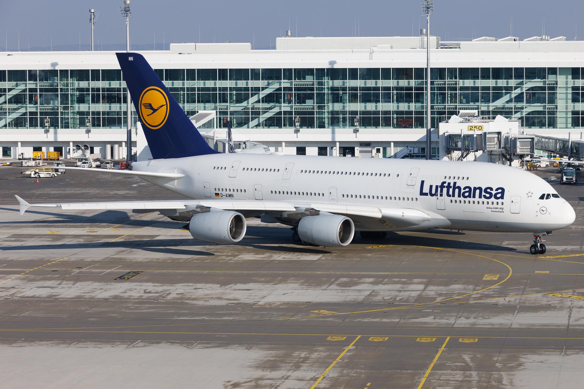 Munich Airport: Lufthansa (LH / DLH) | Airbus A380-841 A388 | D-AIMN | MSN 177
