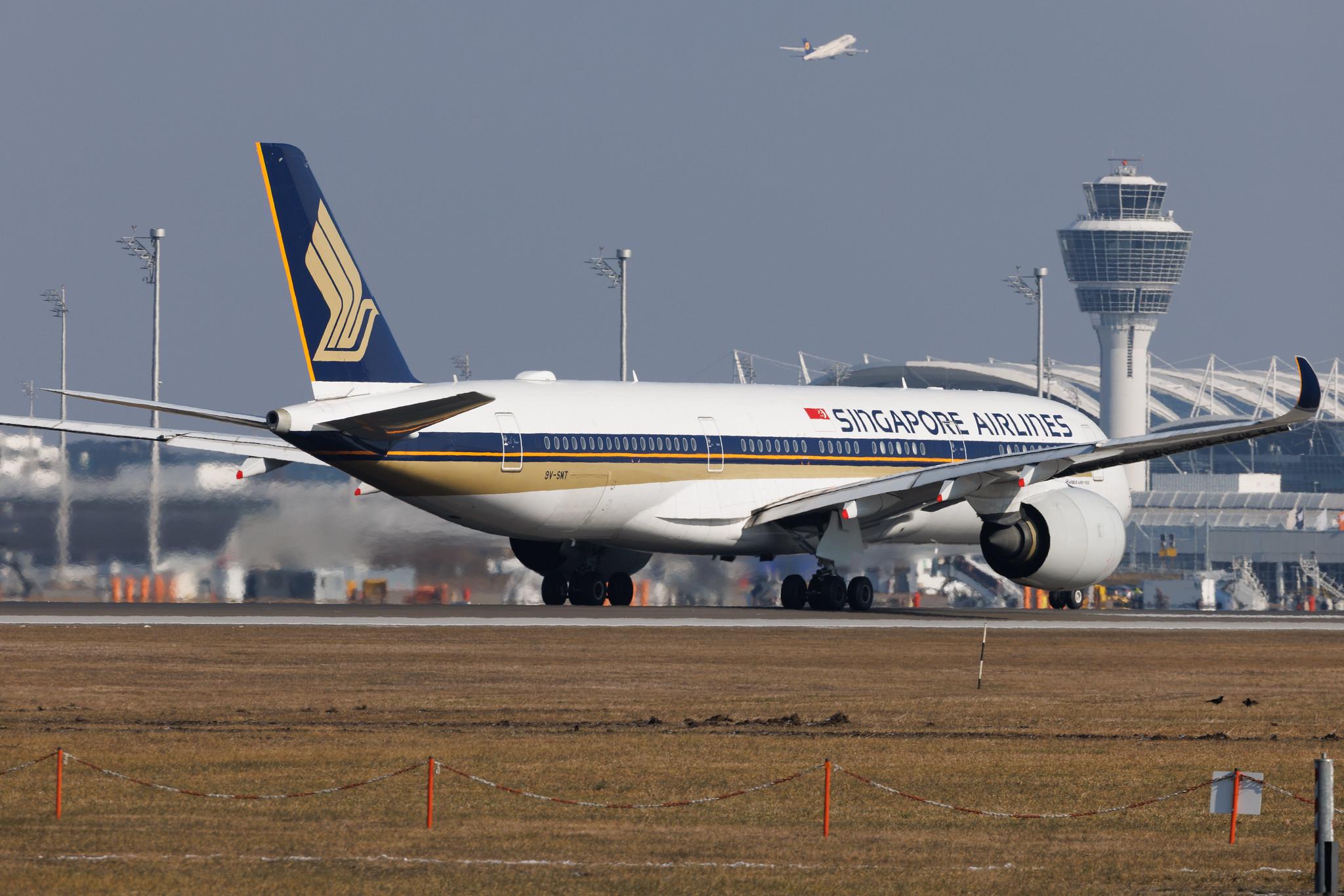 Munich Airport: Singapore Airlines (SQ / SIA) | Airbus A350-941 A359 | 9V-SMT | MSN 170