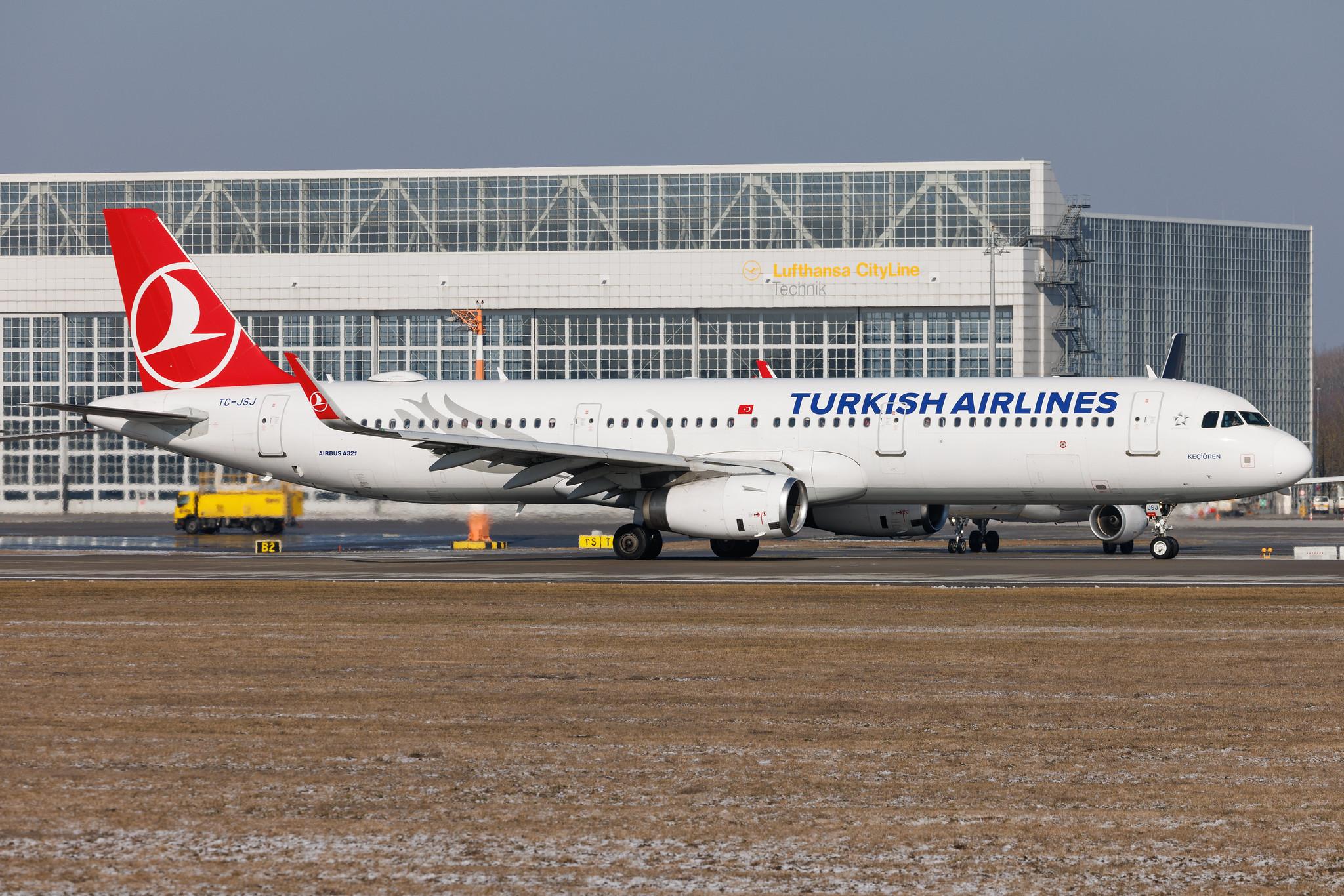 Munich Airport: Turkish Airlines (TK / THY) | Airbus A321-231 A321 | TC-JSJ | MSN 5633
