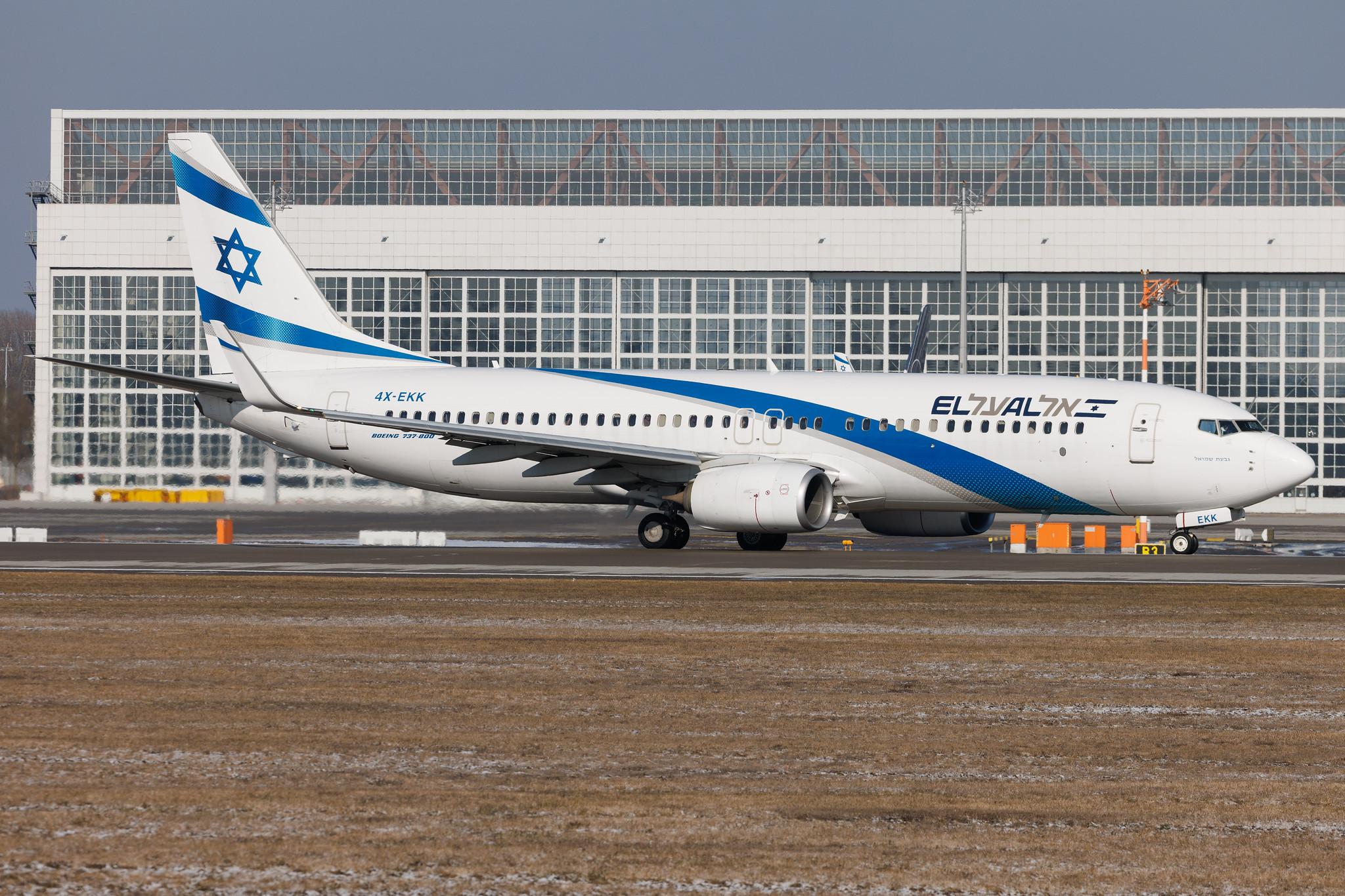 Munich Airport: El Al (LY / ELY) | Boeing 737-85R B738 | 4X-EKK | MSN 39070
