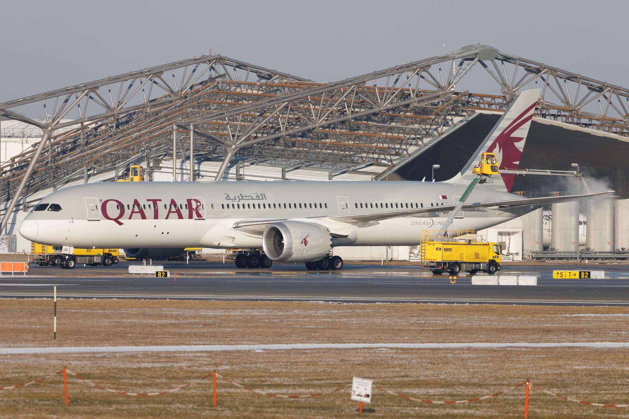 Munich Airport: Qatar Airways (QR / QTR) | Boeing 787-9 Dreamliner B789 | A7-BHP | MSN 64224