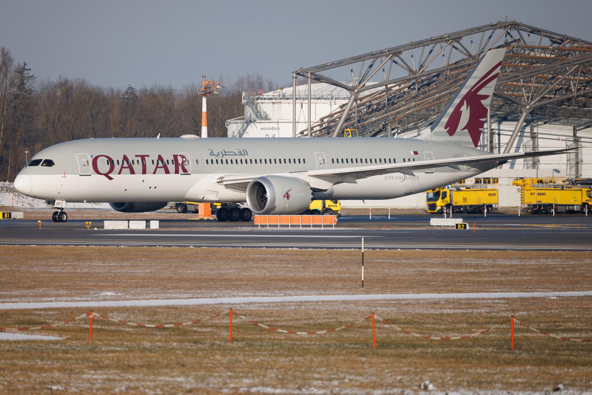 Munich Airport: Qatar Airways (QR / QTR) | Boeing 787-9 Dreamliner B789 | A7-BHP | MSN 64224