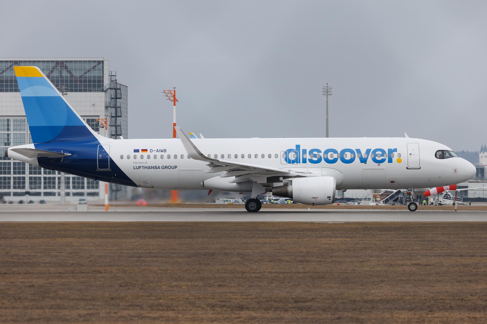 Munich Airport: Discover Airlines (4Y / OCN) | Airbus A320-214 A320 | D-AIWB | MSN 7699