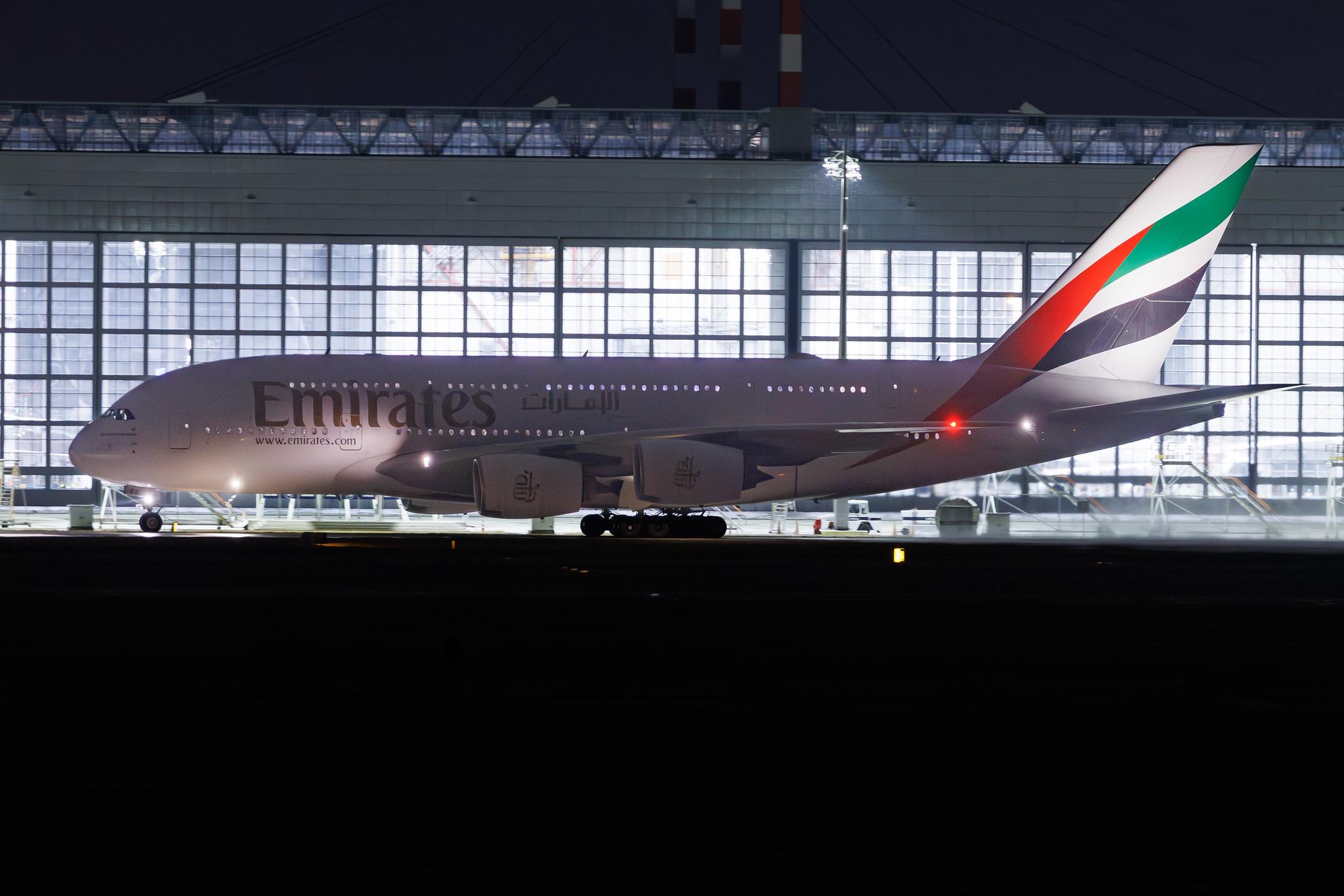 Munich Airport: Emirates (EK / UAE) | Airbus A380-861 A388 | A6-EOS | MSN 203