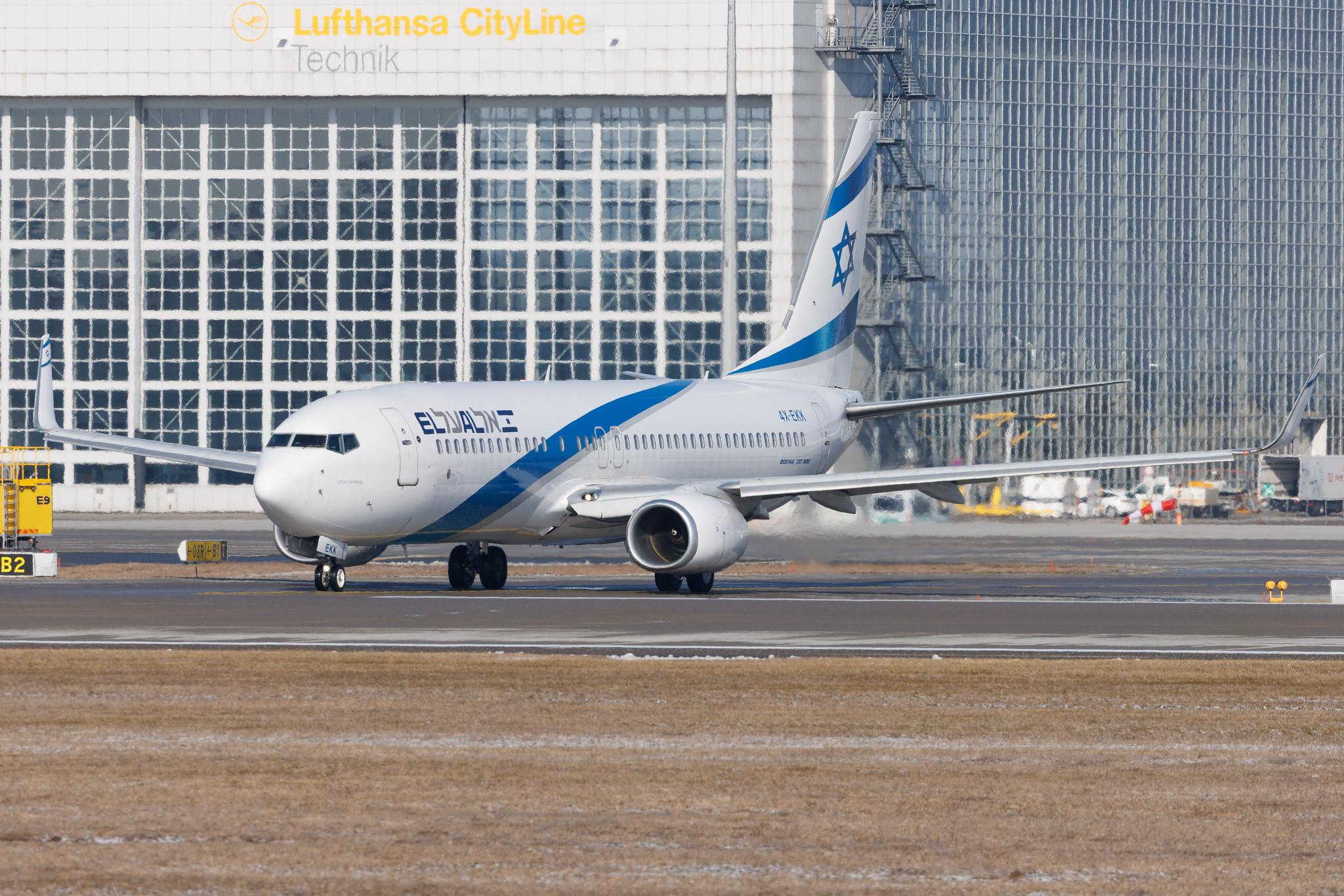 Munich Airport: El Al (LY / ELY) | Boeing 737-85R B738 | 4X-EKK | MSN 39070