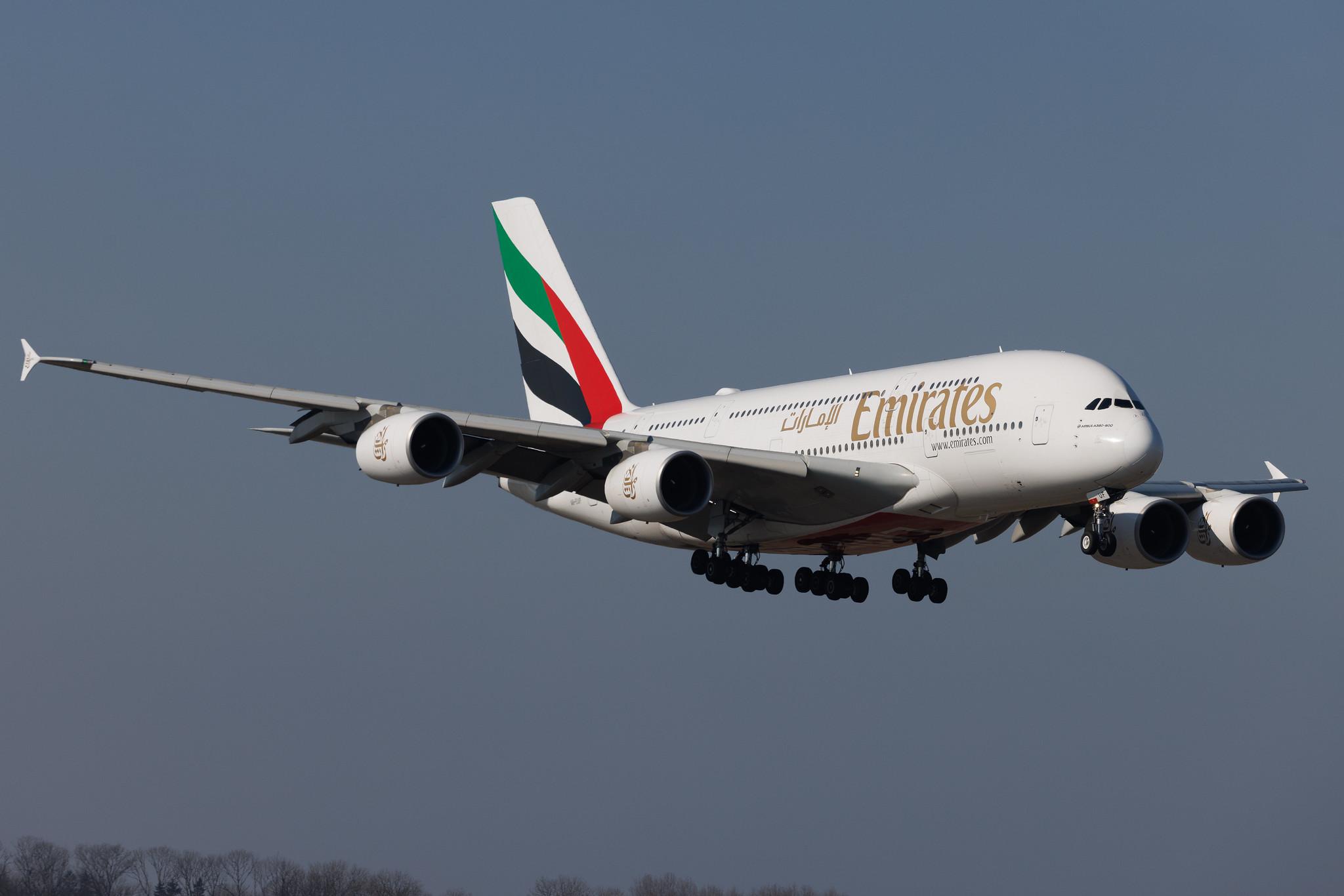 Munich Airport: Emirates (EK / UAE) | Airbus A380-861 A388 | A6-EUF | MSN 218