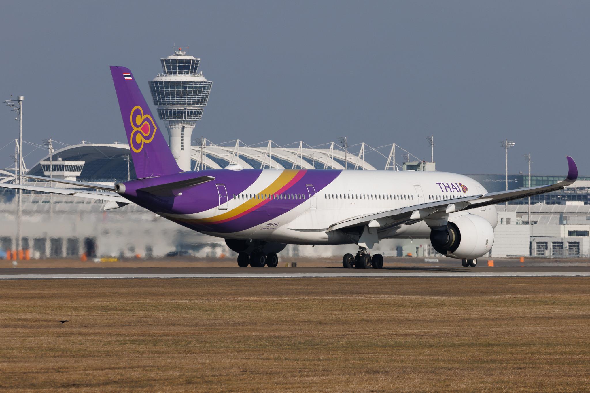 Munich Airport: Thai Airways (TG / THA) | Airbus A350-941 A359 | HS-THY | MSN 124