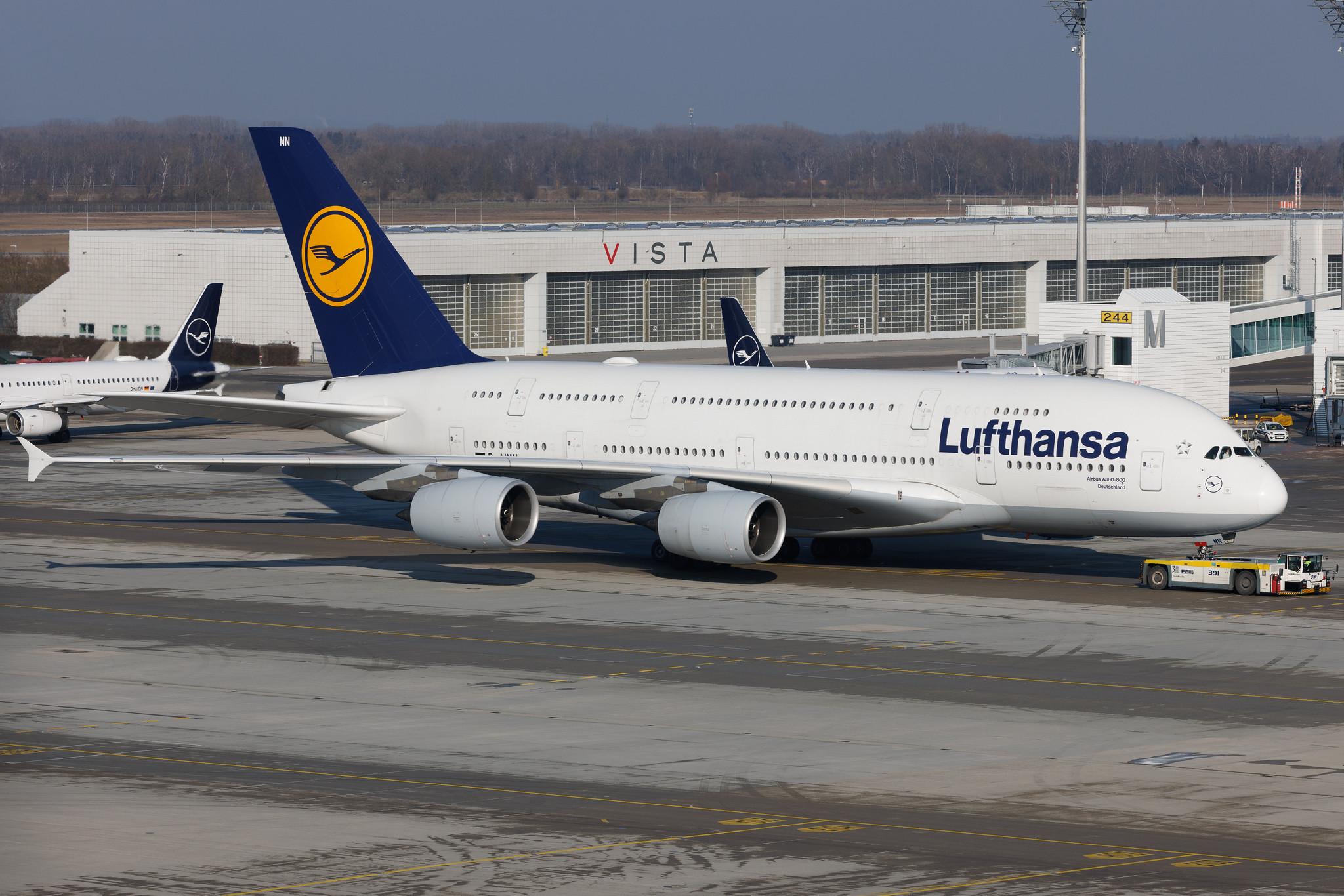 Munich Airport: Lufthansa (LH / DLH) | Airbus A380-841 A388 | D-AIMN | MSN 177