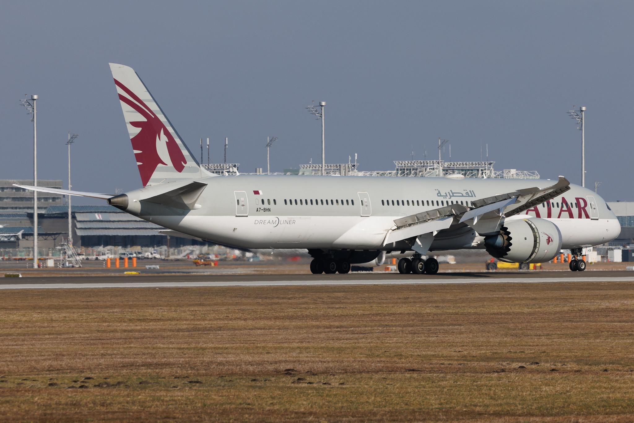 Munich Airport: Qatar Airways (QR / QTR) | Boeing 787-9 Dreamliner B789 | A7-BHN | MSN 64214