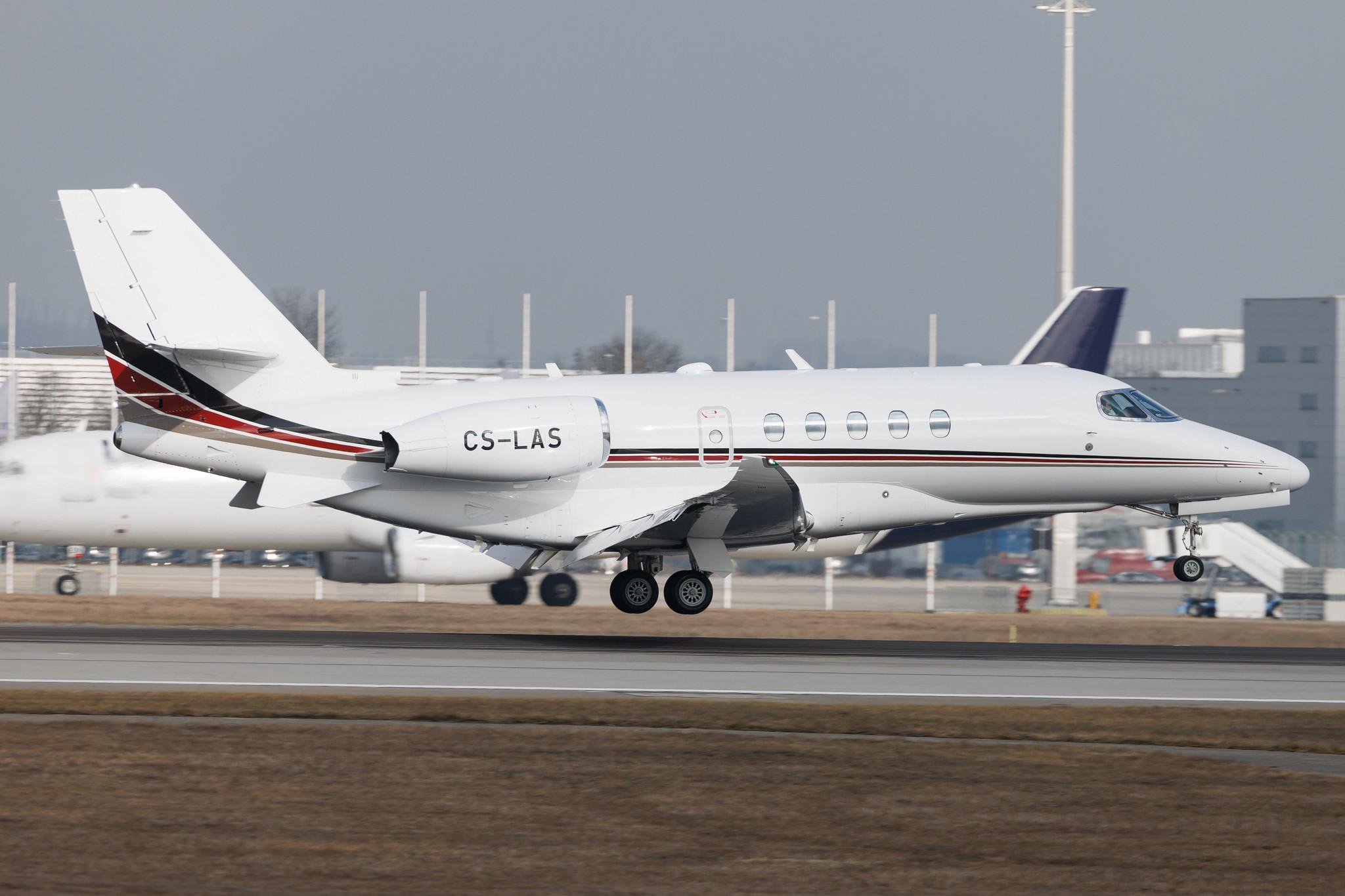 Munich Airport: NetJets Europe (/ NJE) | Cessna 680A Citation Latitude C68A | CS-LAS | MSN 680A-0015
