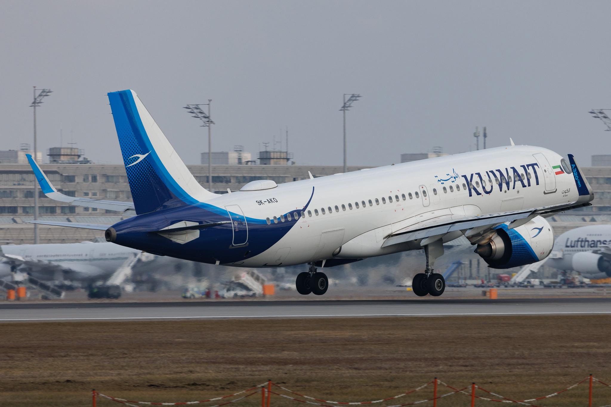 Munich Airport: Kuwait Airways (KU / KAC) | Airbus A320-251N A20N | 9K-AKO | MSN 10082