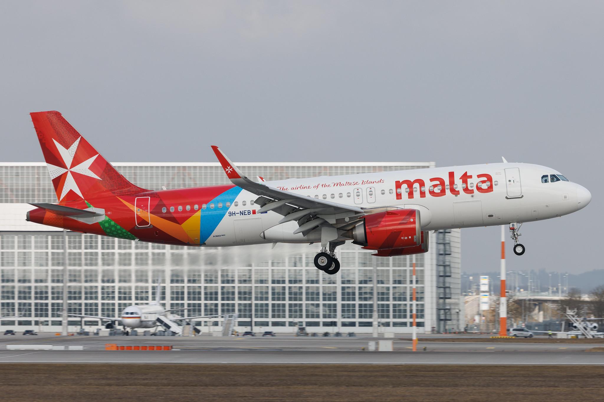 Munich Airport: Air Malta (KM / AMC) | Airbus A320-251N A20N | 9H-NEB | MSN 8940
