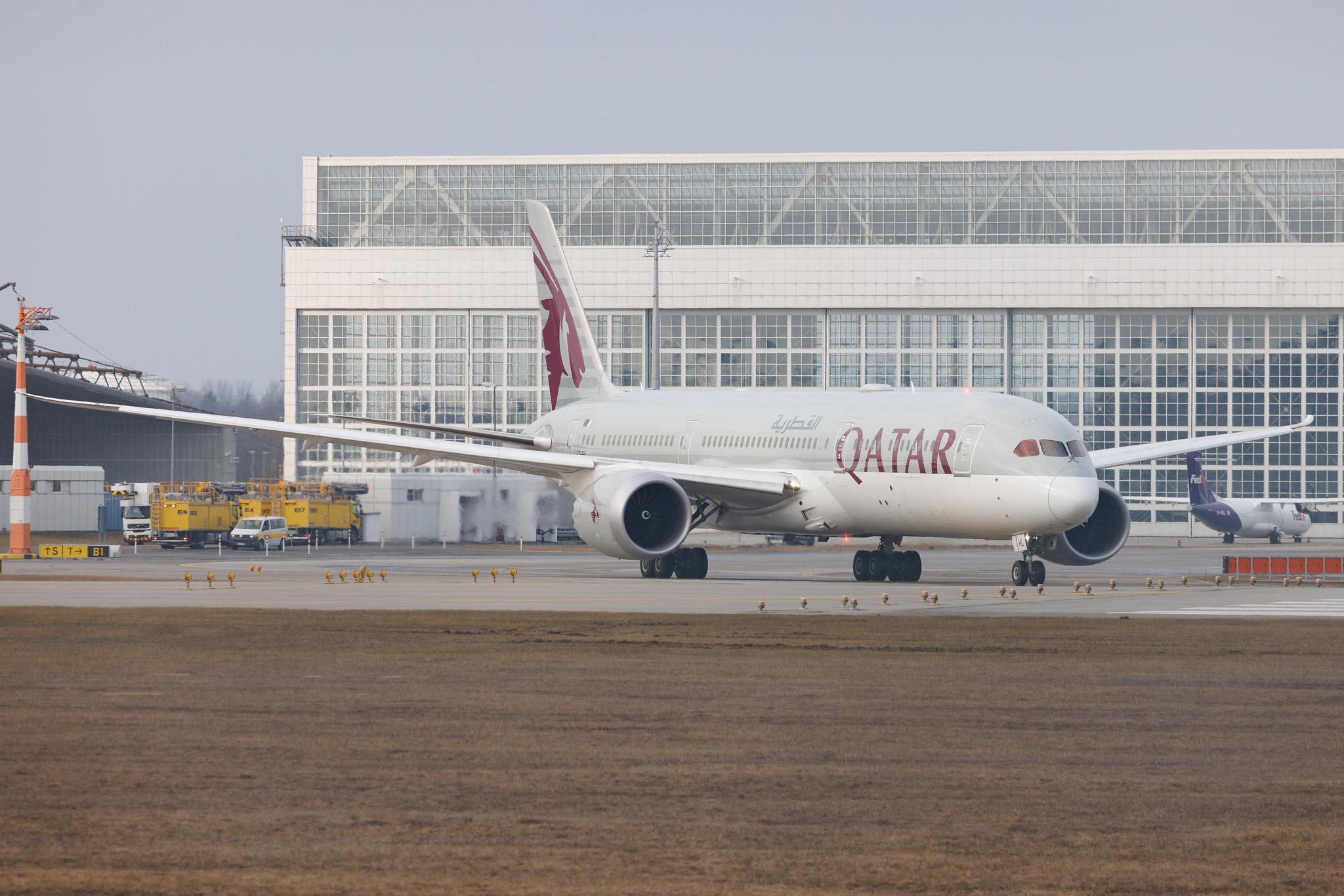 Munich Airport: Qatar Airways (QR / QTR) | Boeing 787-9 Dreamliner B789 | A7-BHL | MSN 64213