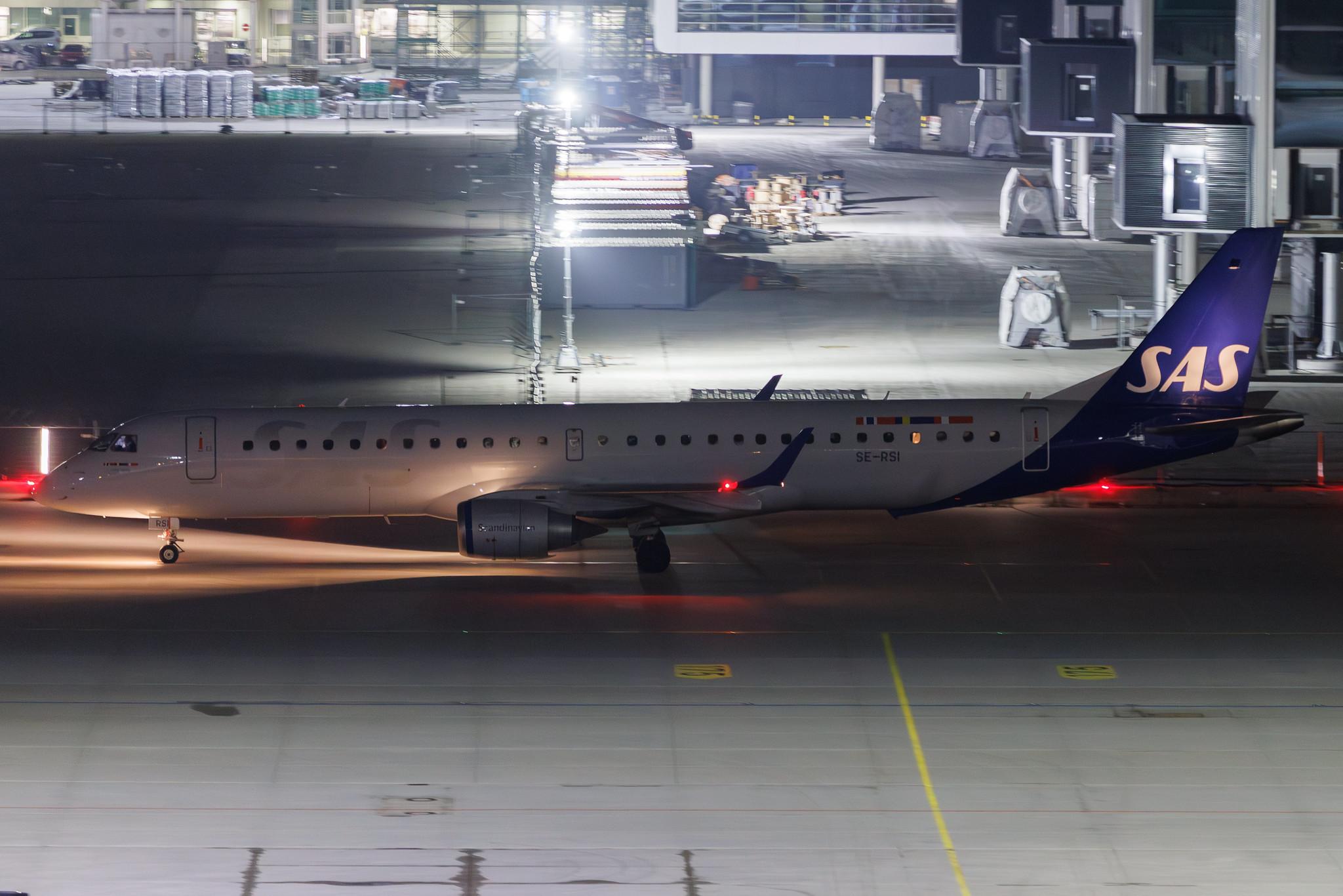Munich Airport: SAS (SK / SAS) | Operator: SAS Link | Embraer E195LR E195 | SE-RSI | MSN 19000104