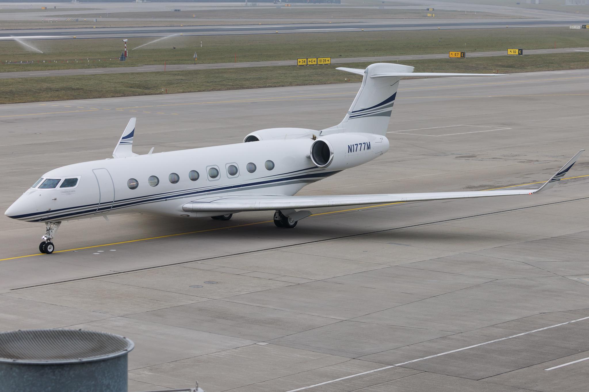 Flughafen Zürich: Jet Aviation Flight Services (/ JAS) | Gulfstream G650ER GLF6 | N1777M | MSN 6094