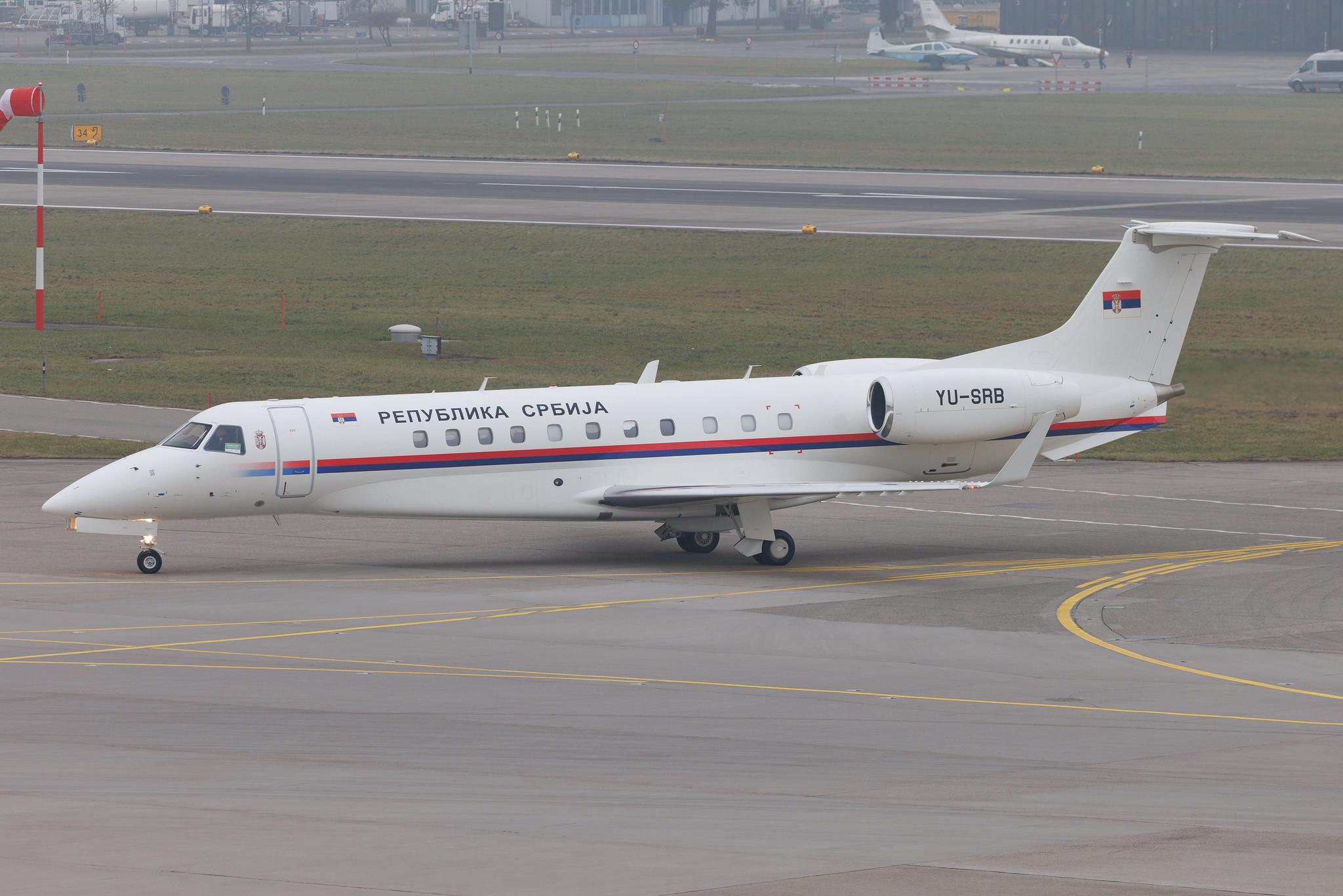 Flughafen Zürich: Serbia - Government | Embraer Legacy 600 E35L | YU-SRB | MSN 14501006