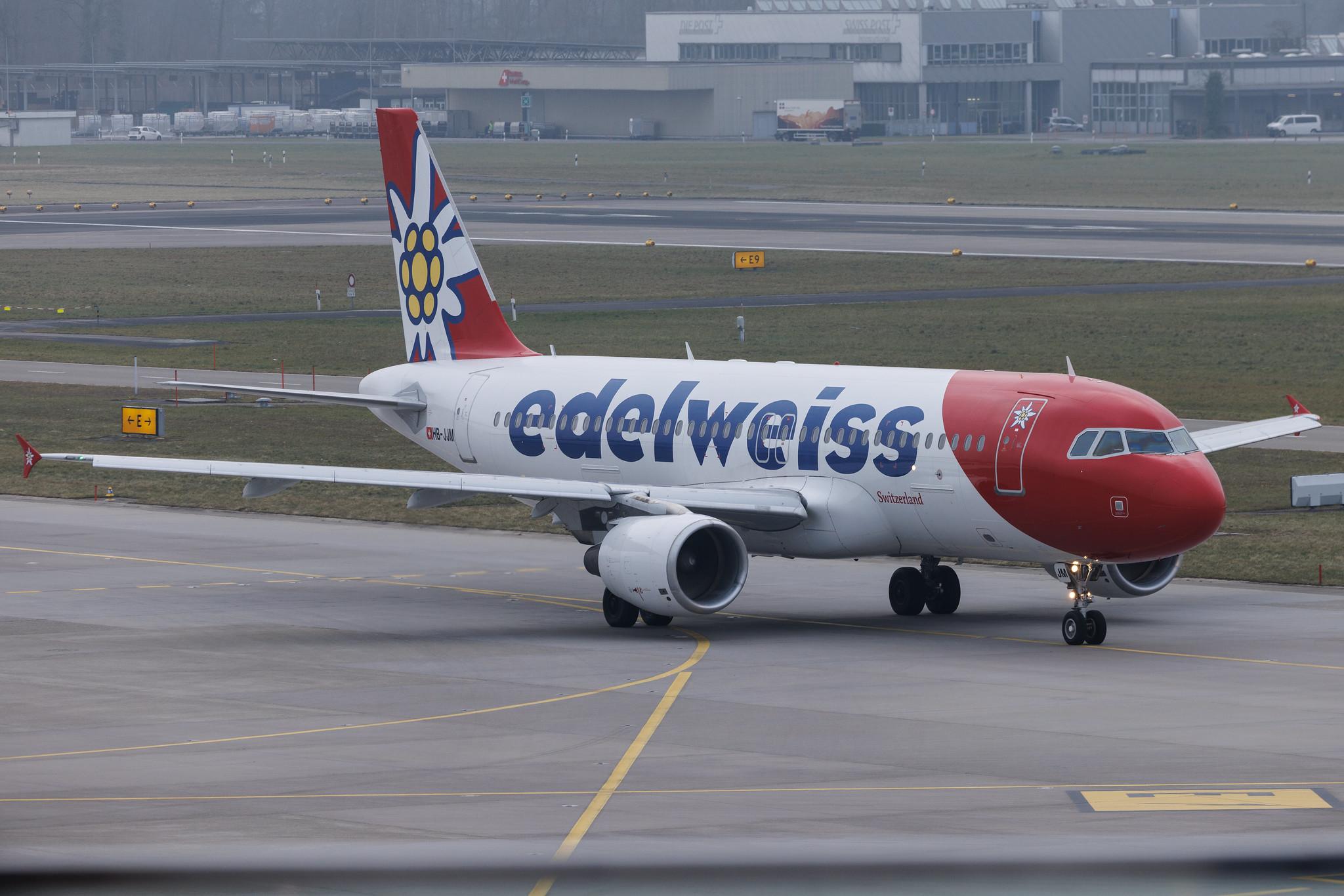 Flughafen Zürich: Edelweiss Air (WK / EDW) | Airbus A320-214 A320 | HB-JJM | MSN 2627