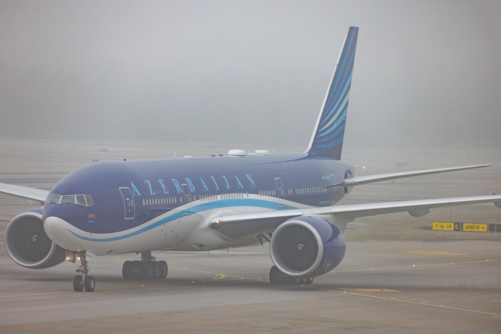 Flughafen Zürich: Azerbaijan Airlines (J2 / AHY) | Boeing 777-200(LR) B77L | 4K-AI001 | MSN 66536