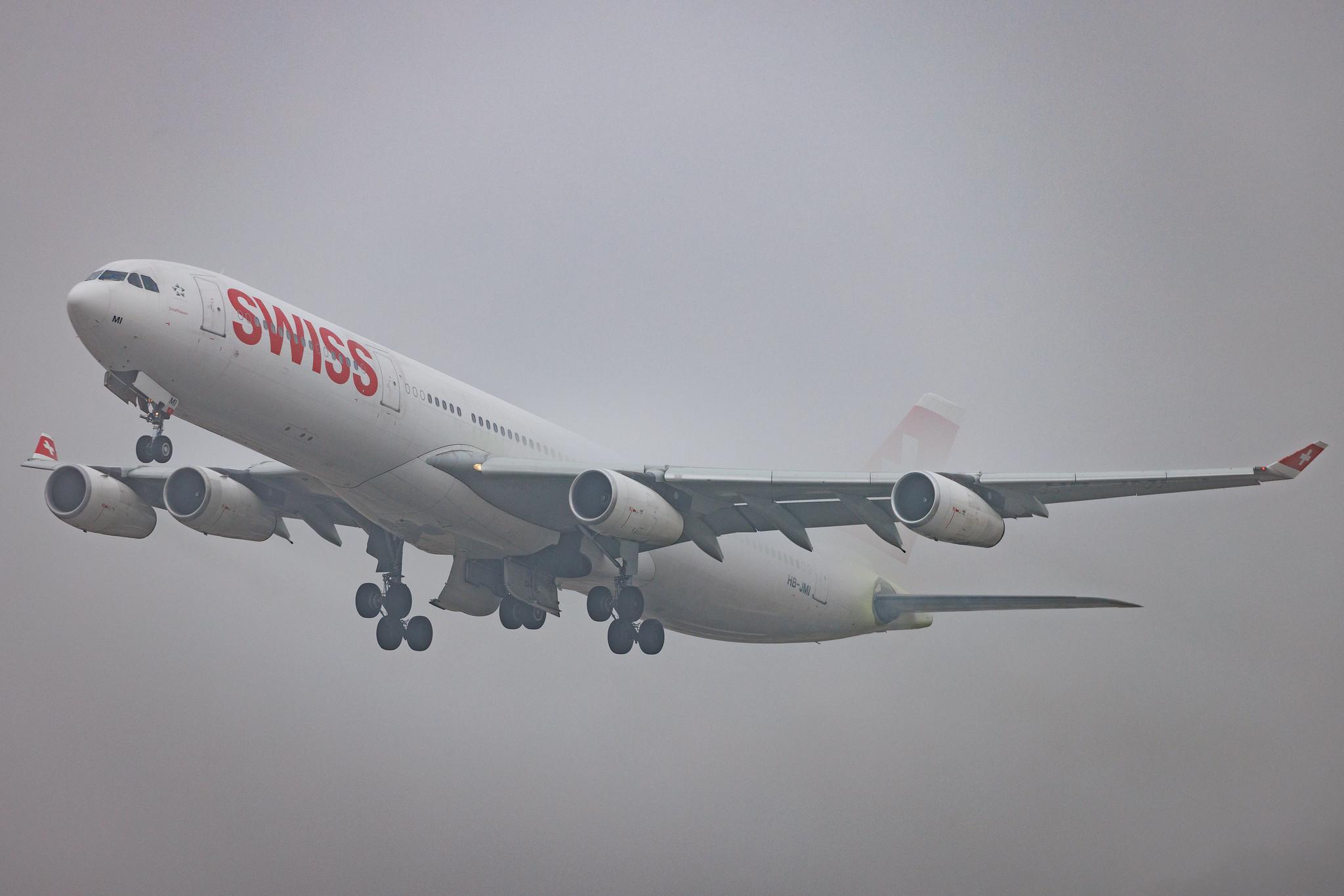 Flughafen Zürich: Swiss (LX / SWR) | Airbus A340-313 A343 | HB-JMI | MSN 0598