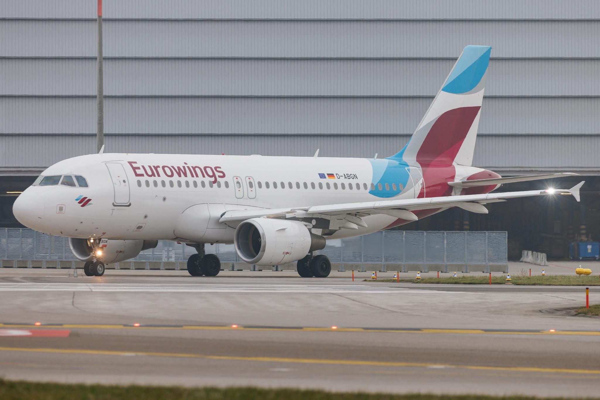 Flughafen Zürich: Eurowings (EW / EWG) | Airbus A319-112 A319 | D-ABGN | MSN 3661