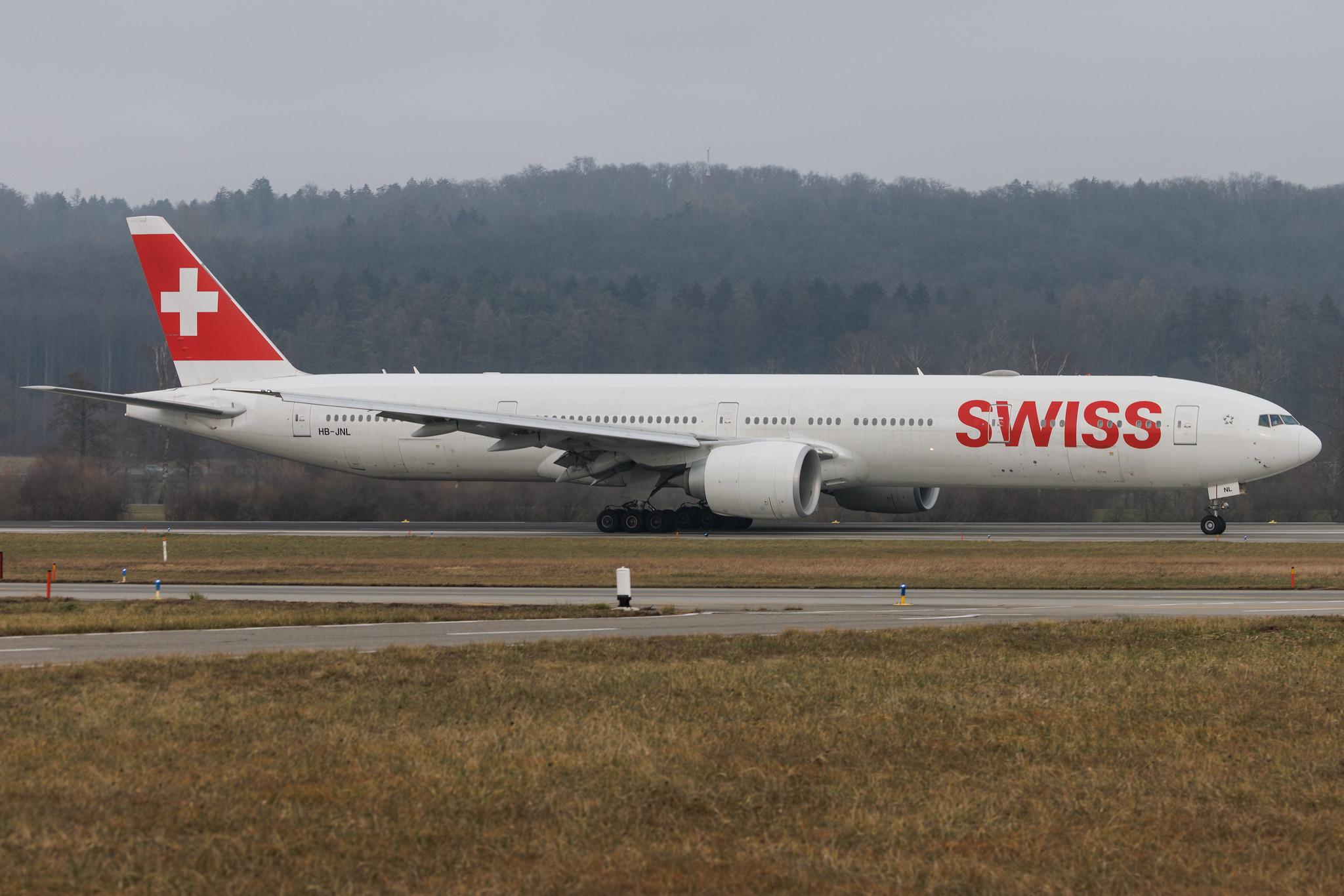 Flughafen Zürich: Swiss (LX / SWR) | Boeing 777-300(ER) B77W | HB-JNL | MSN 66092