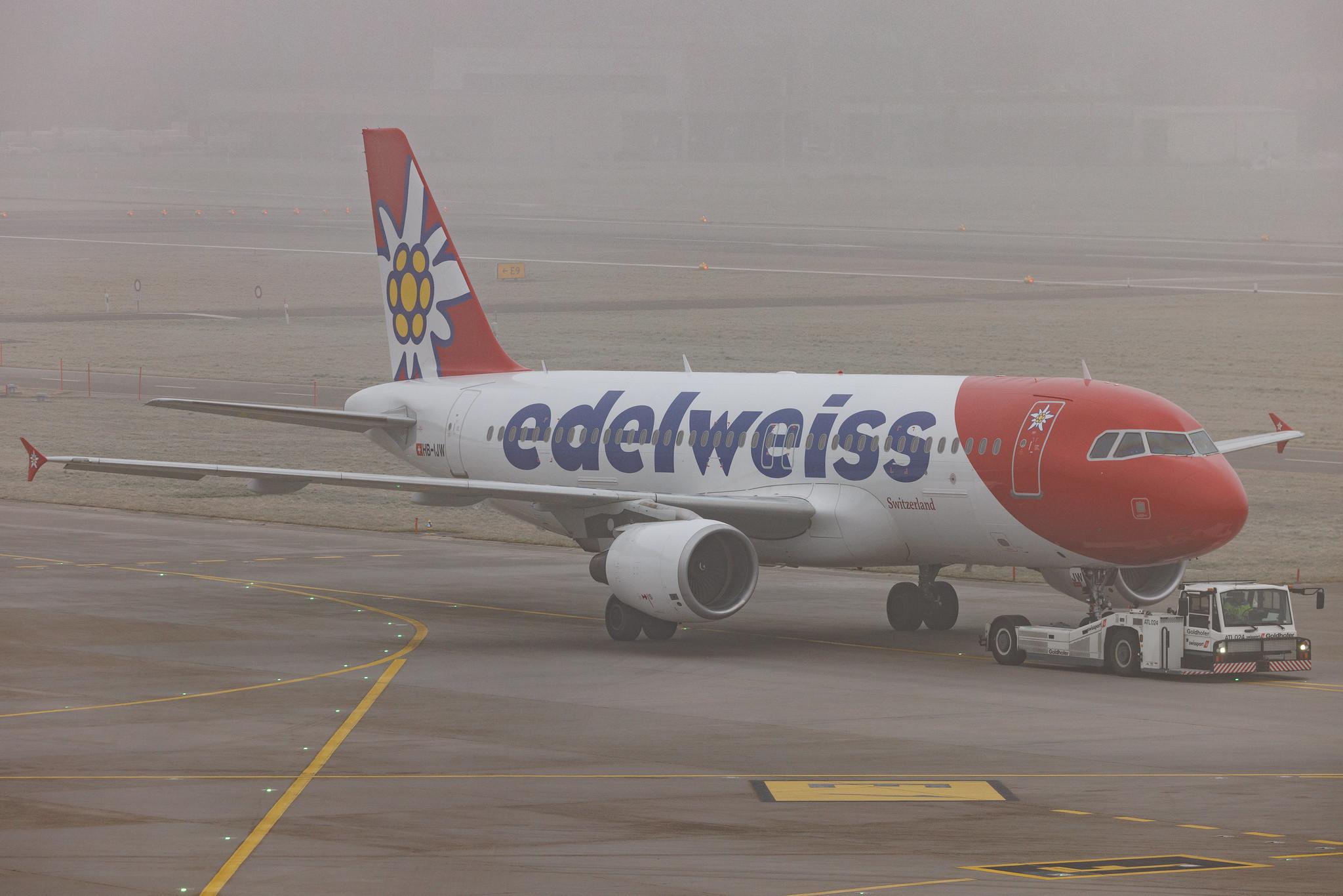 Flughafen Zürich: Edelweiss Air (WK / EDW) | Airbus A320-214 A320 | HB-IJW | MSN 2134