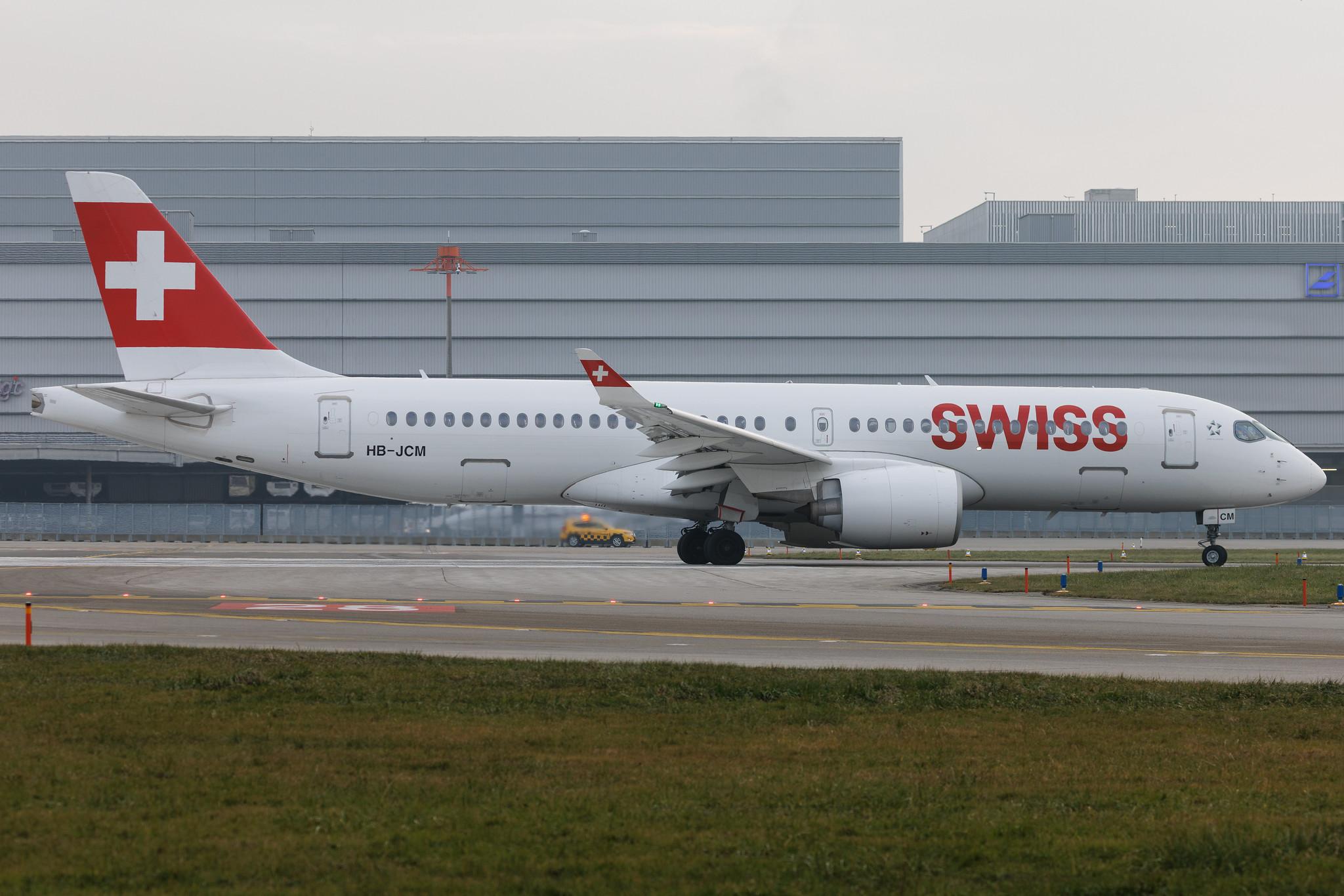 Flughafen Zürich: Swiss (LX / SWR) | Airbus A220-300 BCS3 | HB-JCM | MSN 55030